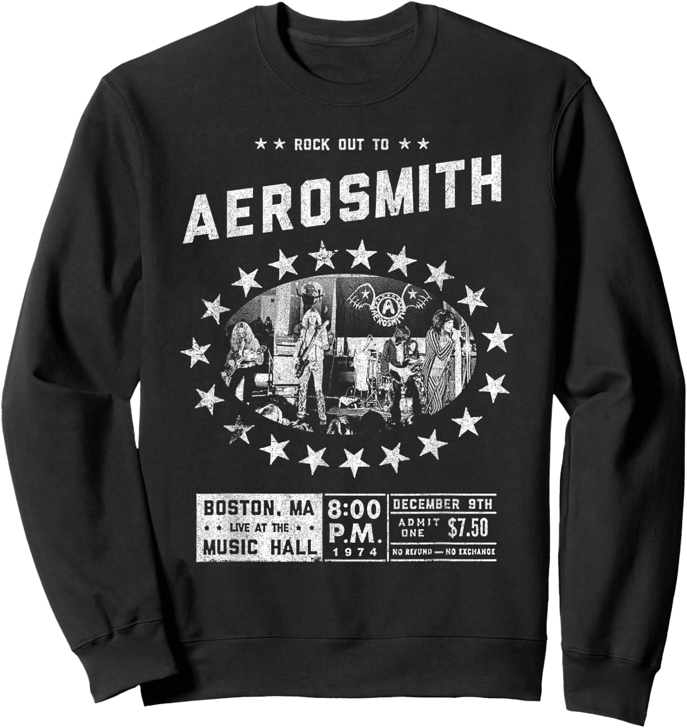 Aerosmith - Live at the Music Hall Sweatshirt - Sweatshirt | Black