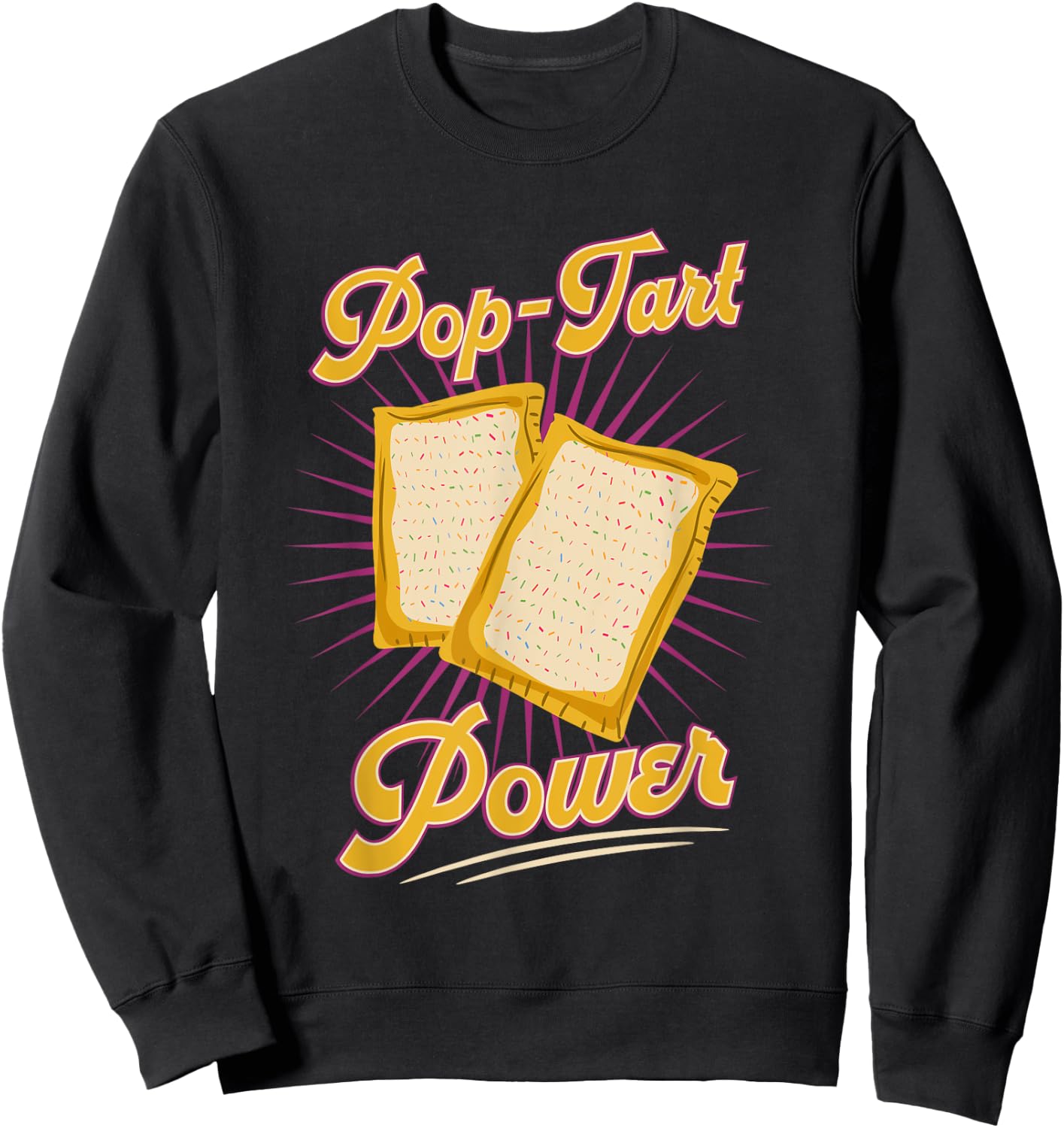 Bodybuilding Pre-Workout Pop Tart Power Gym Exercise Sweatshirt - Sweatshirt | Black