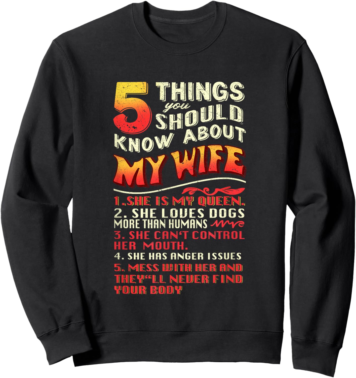 Husband Sweatshirt - Sweatshirt | Black