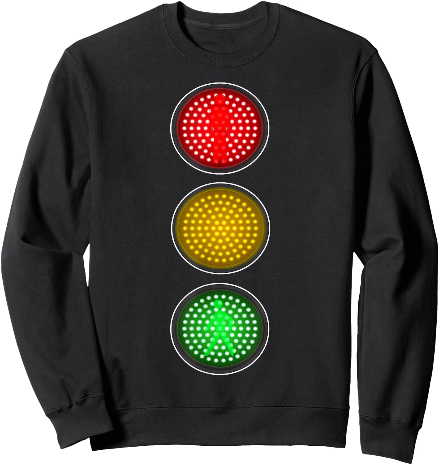 Funny Traffic Light Halloween Group Party Costume Idea Sweatshirt - Sweatshirt | Black