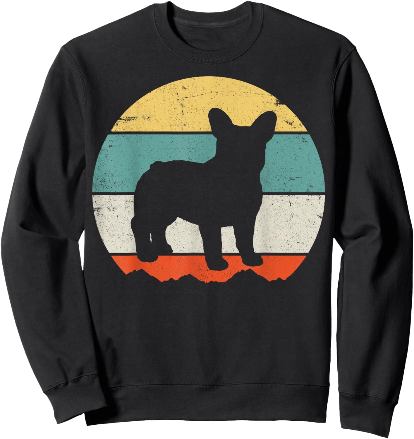 French Bulldog Women Girls Kids Sweatshirt - Sweatshirt | Black