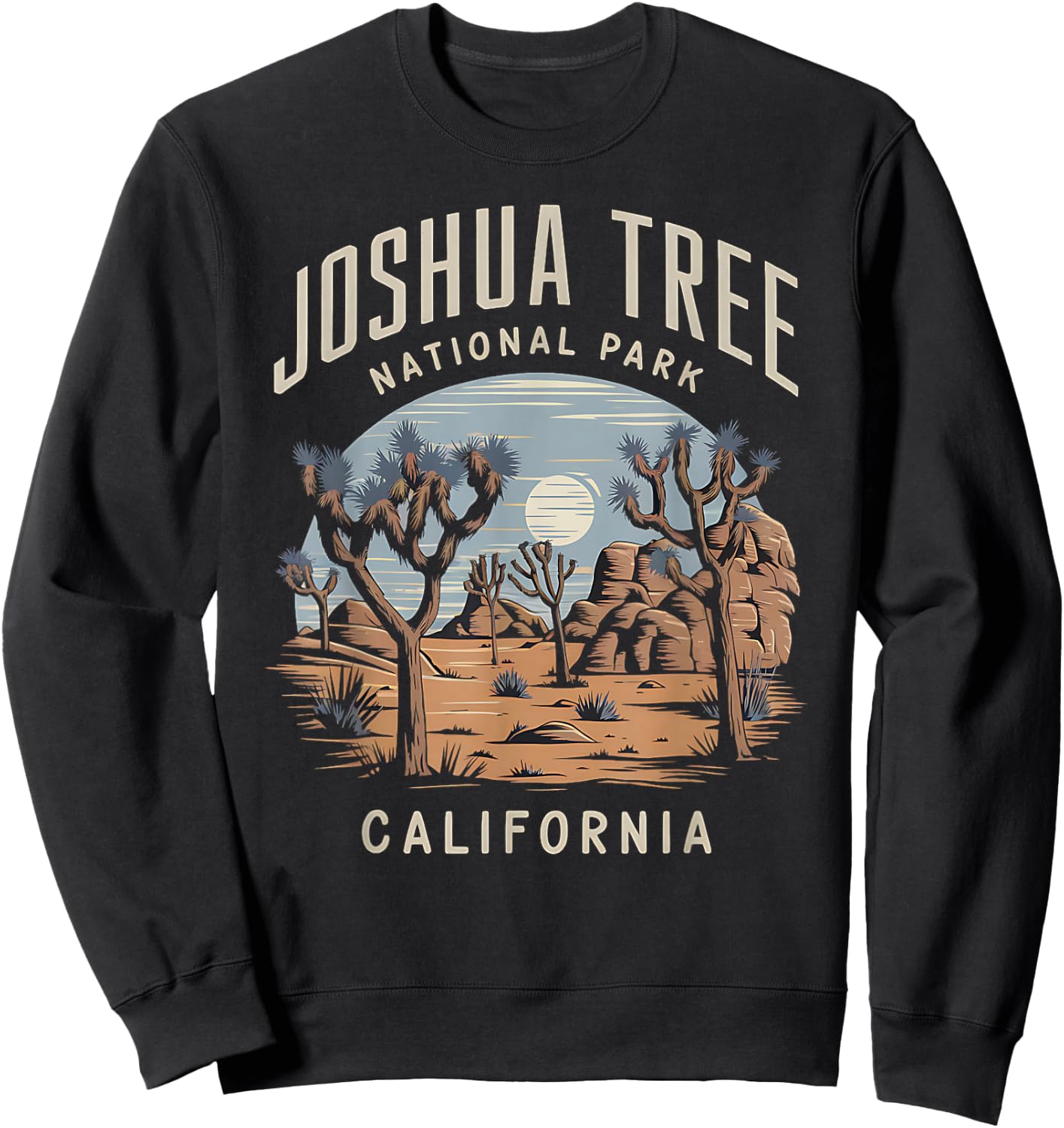 Discover the Beauty of Joshua Tree National Park California Sweatshirt - Sweatshirt | Black