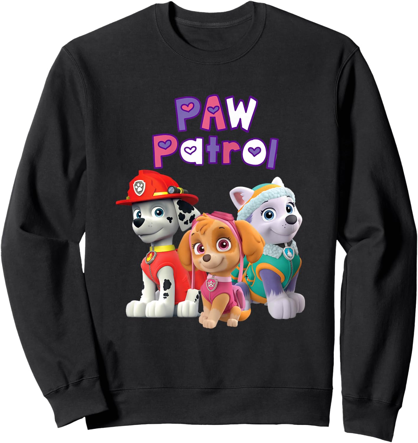 PAW Patrol (Marshall, Skye, Everest) Group Sweatshirt - Sweatshirt | Black