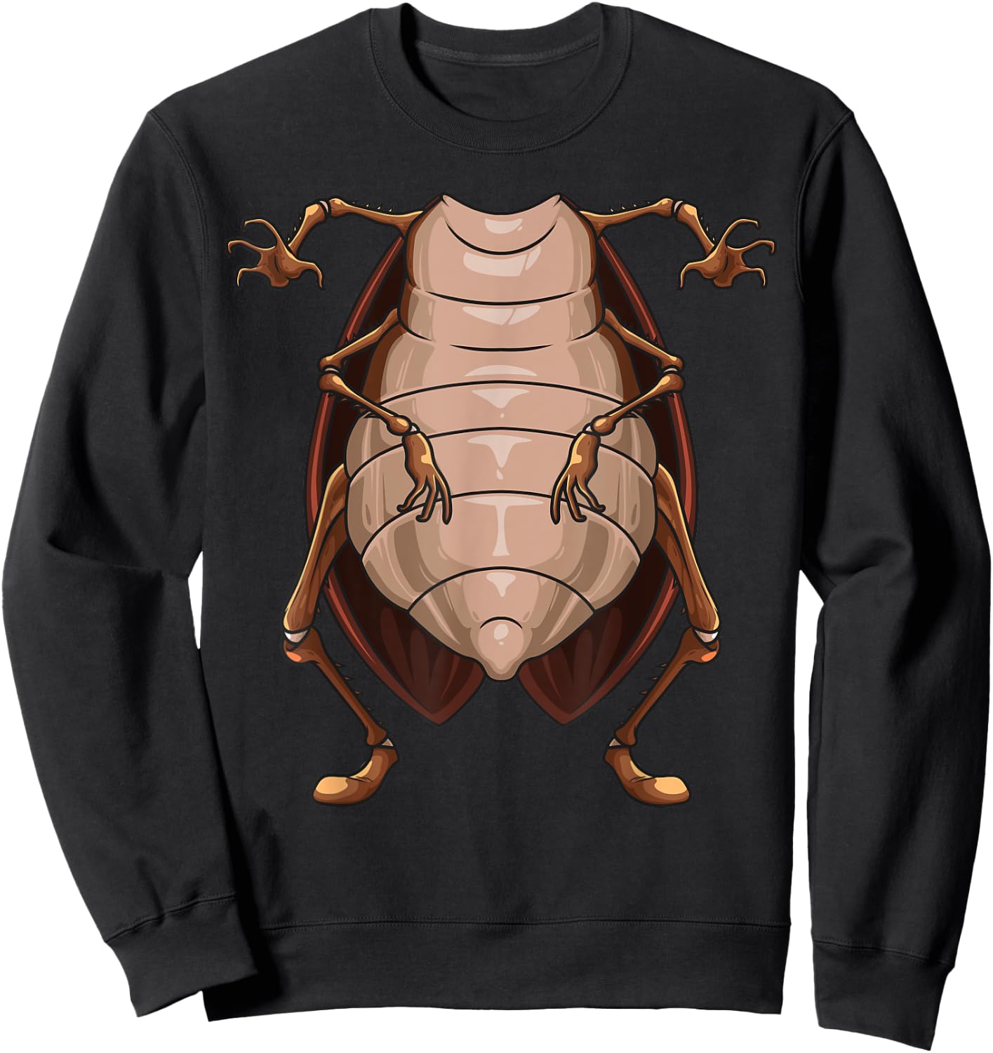 Cool Headless Cockroach | Funny Lazy Halloween Costume Gift Sweatshirt - Sweatshirt | Black