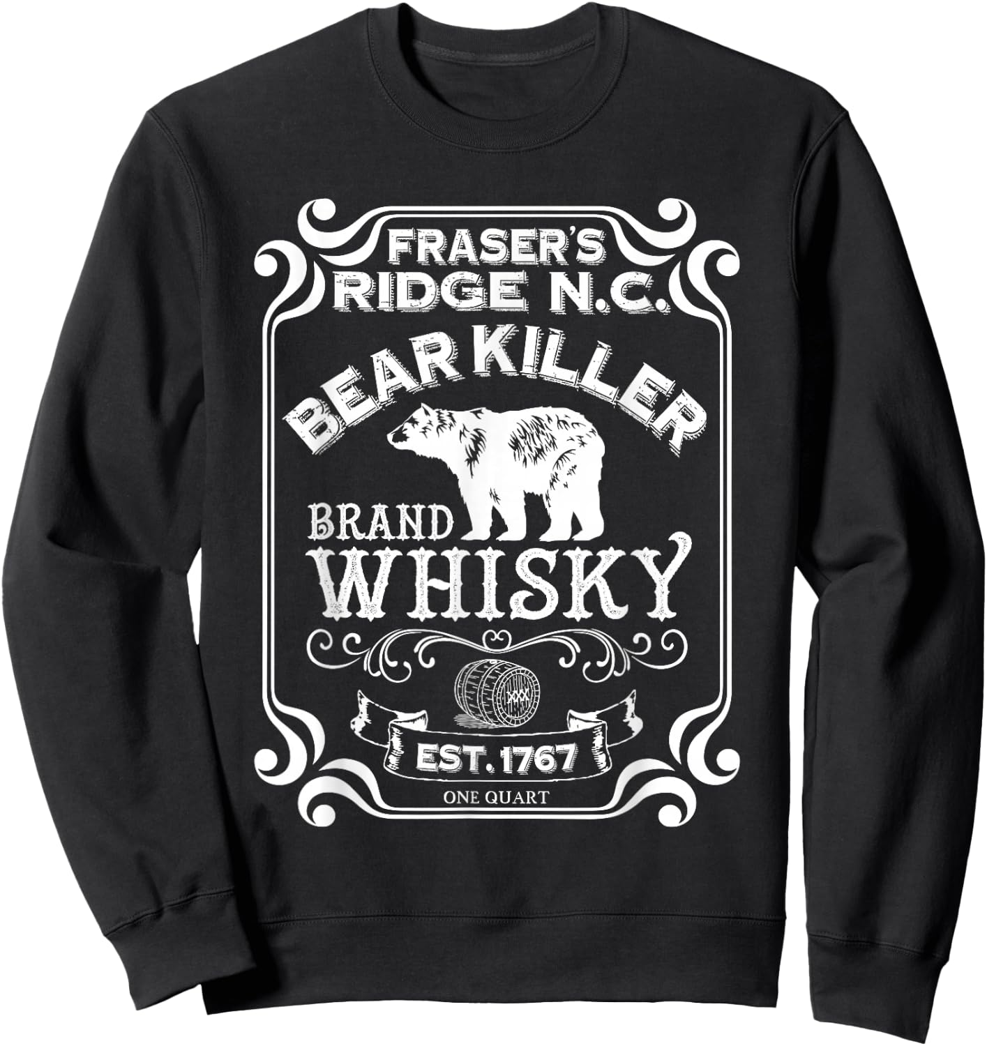 Bear Killer Brand Whisky - Fraser's Ridge Gift Sweatshirt - Sweatshirt | Black