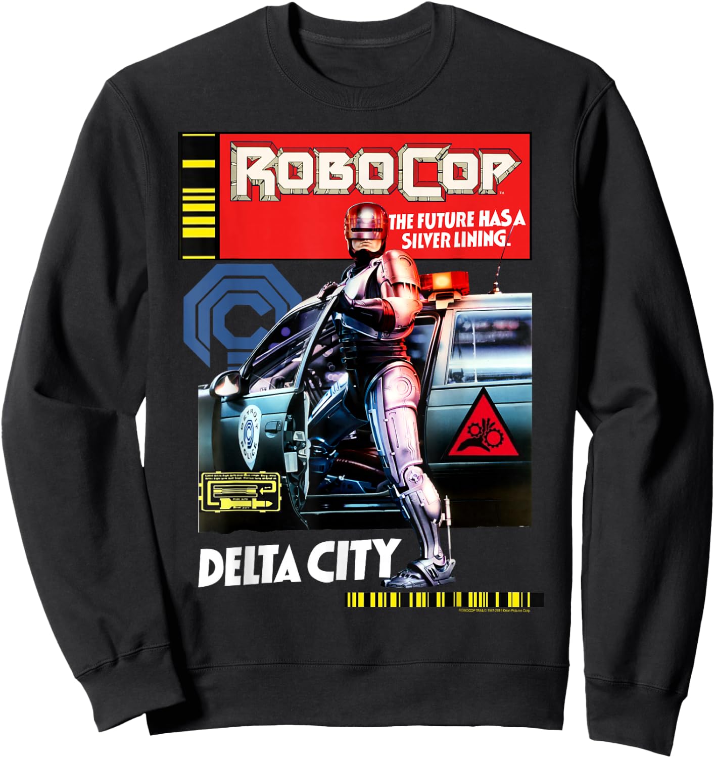 RoboCop Delta City Magazine Cover Poster Sweatshirt - Sweatshirt | Black