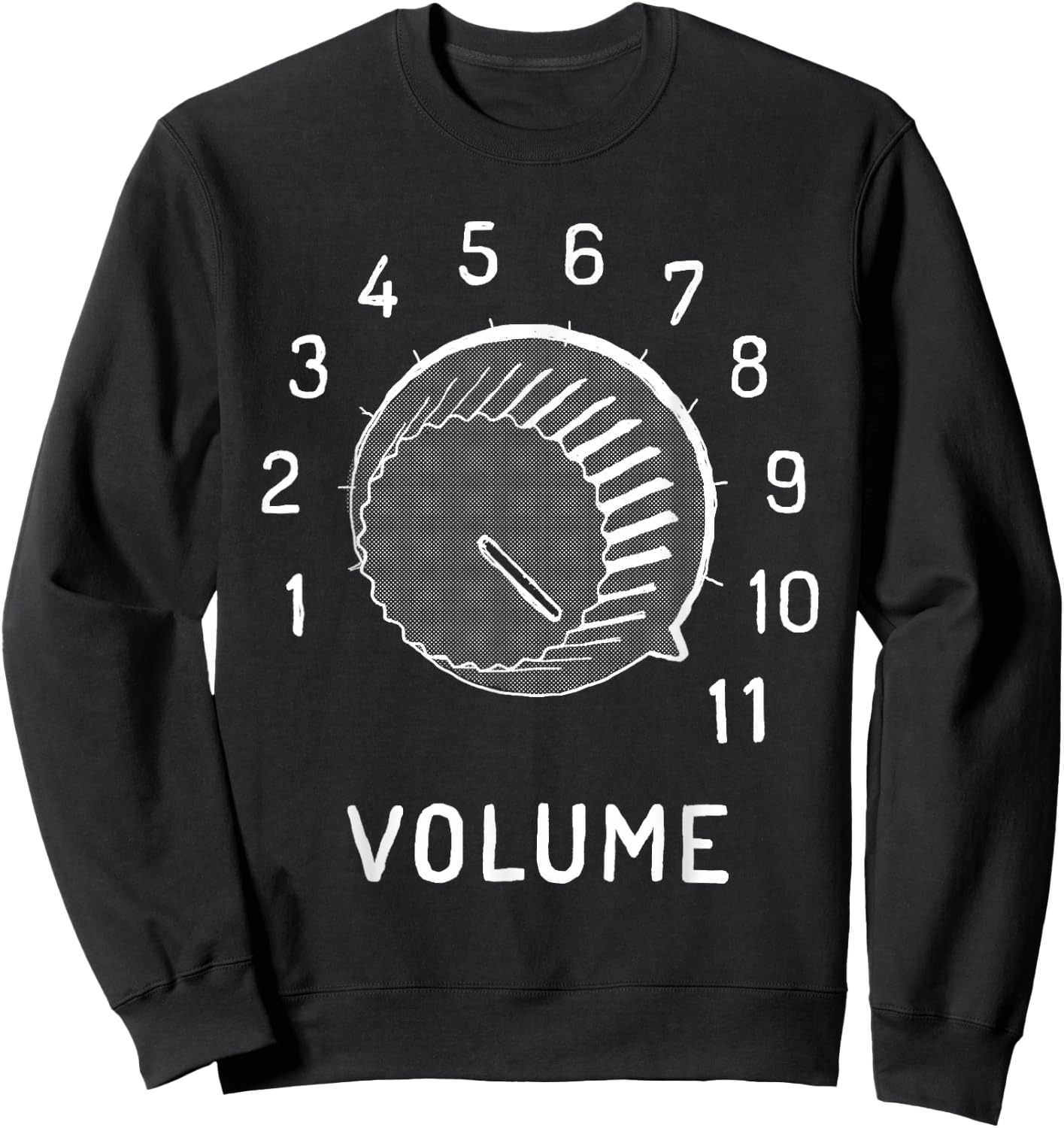 Volume To 11 Knob - Funny Audio Engineer Sweatshirt - Sweatshirt | Black
