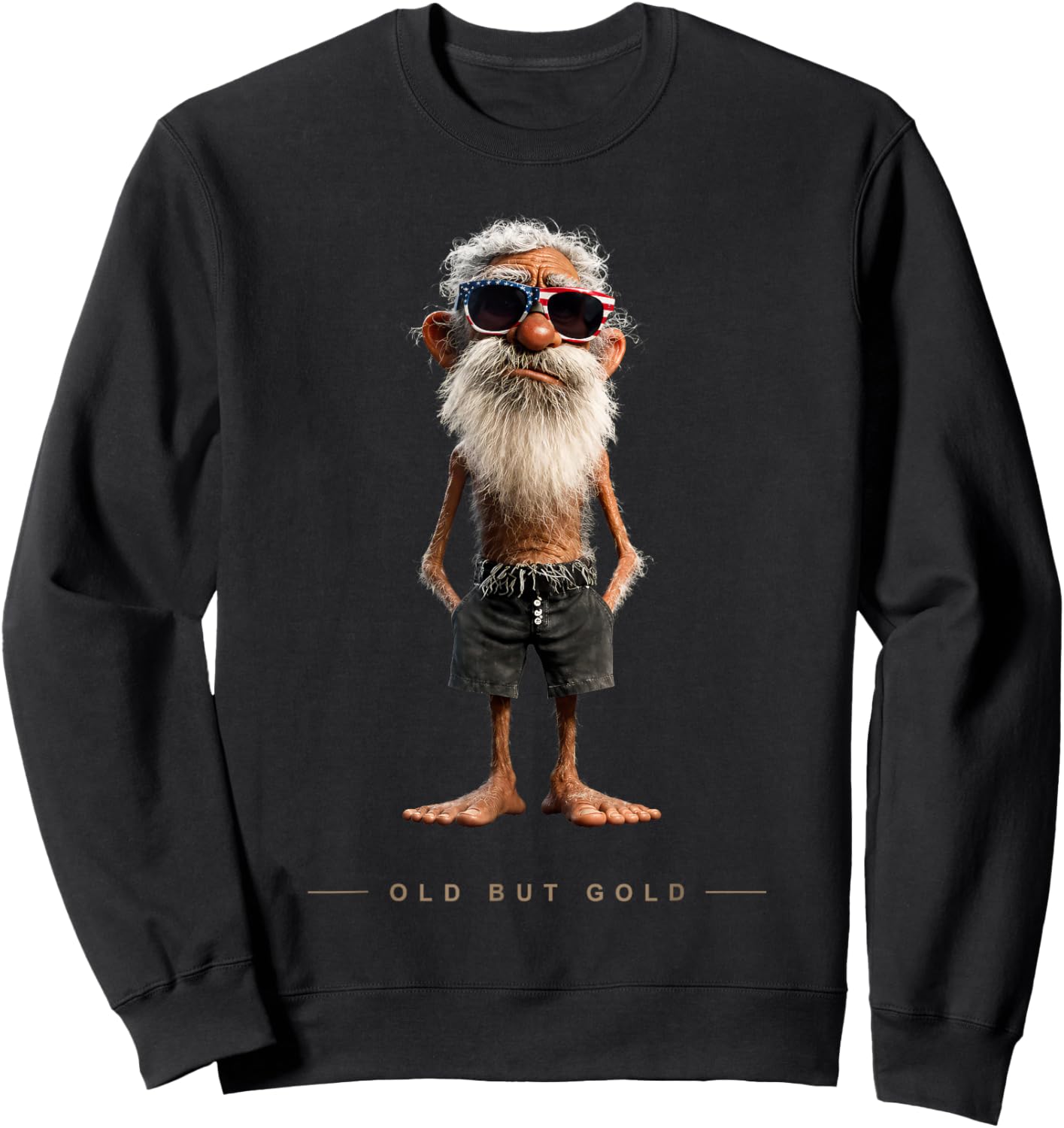 Old but Gold Funny Grandpa Papa Husband Dad Father Sweatshirt - Sweatshirt | Black