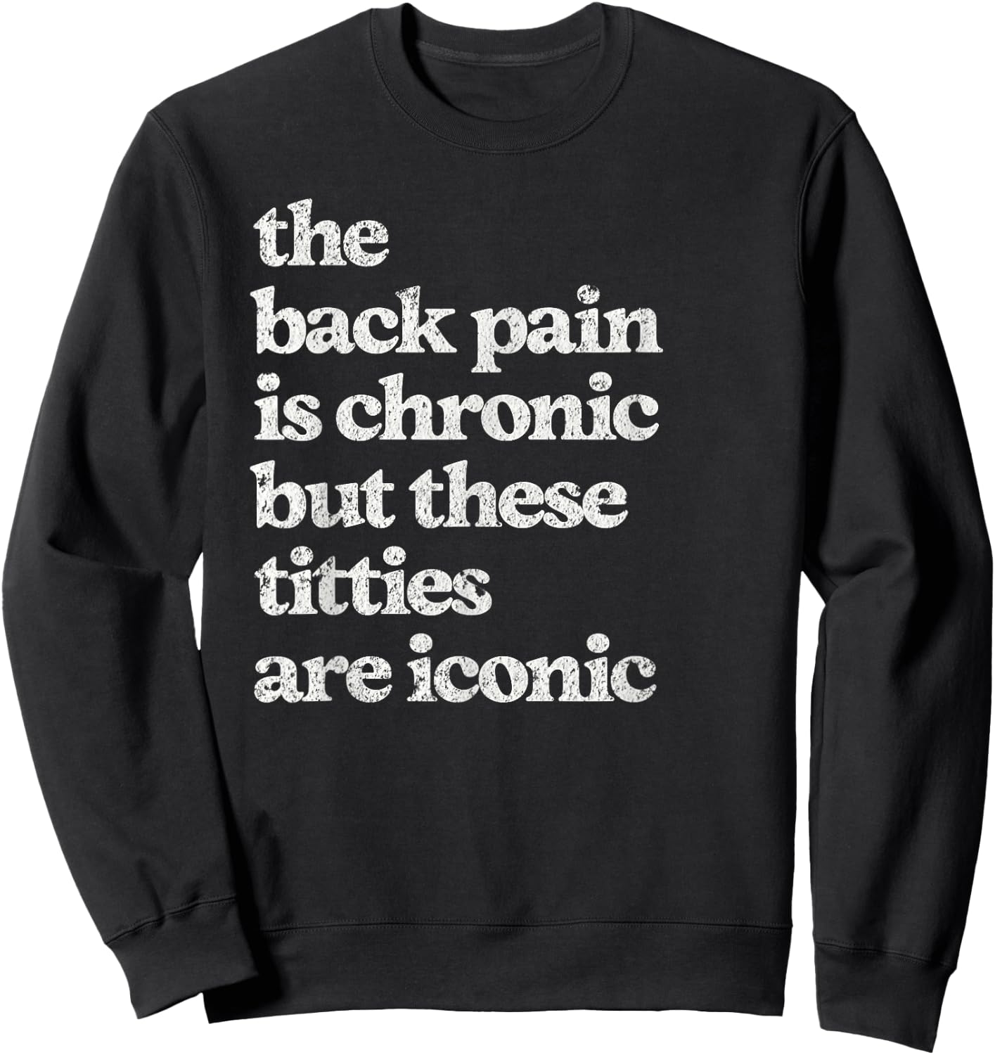 Funny Inappropriate Tops Girls Trip Airport Gag Sweatshirt - Sweatshirt | Black
