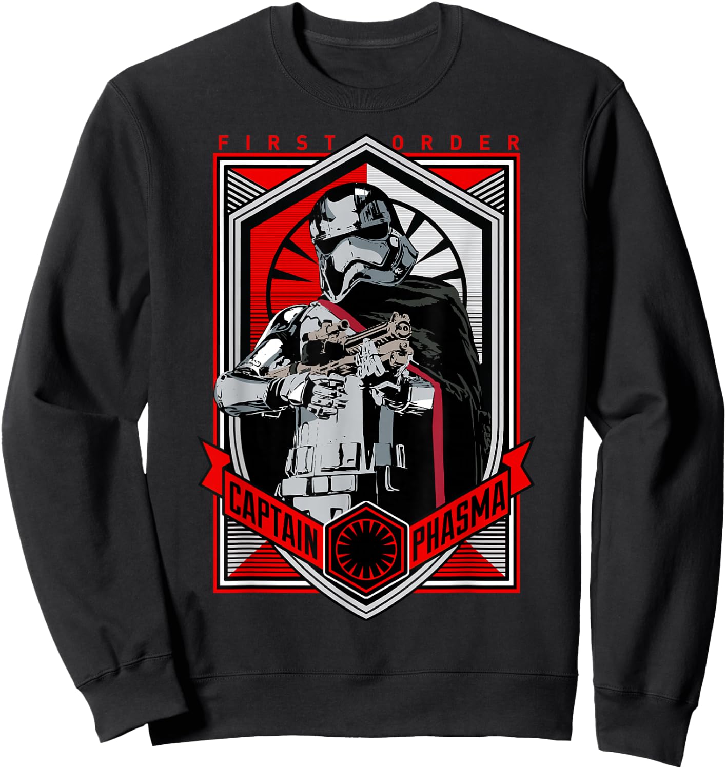 Star Wars The Force Awakens Captain Phasma First Order Sweatshirt - Sweatshirt | Black