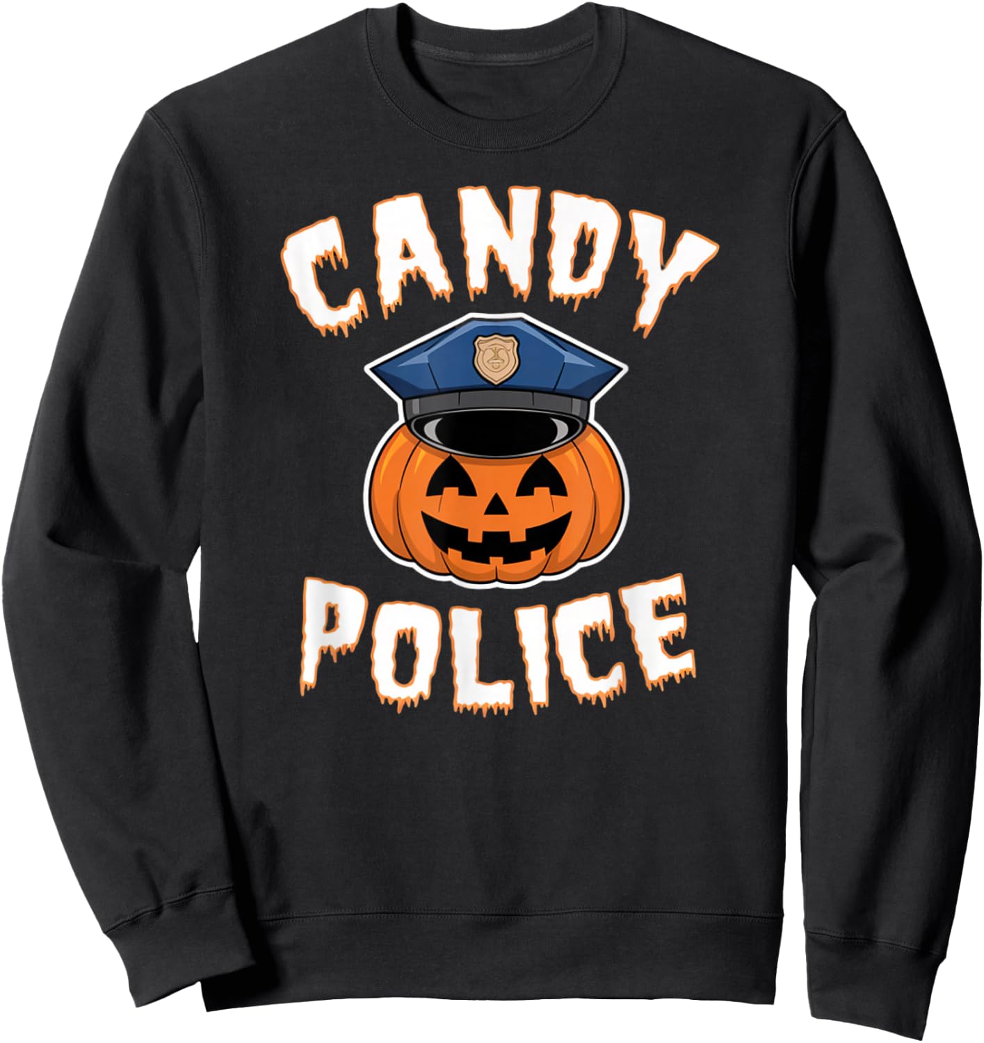 Adults Black Halloween Meme , Small, Short Sleeve Sweatshirt - Sweatshirt | Black