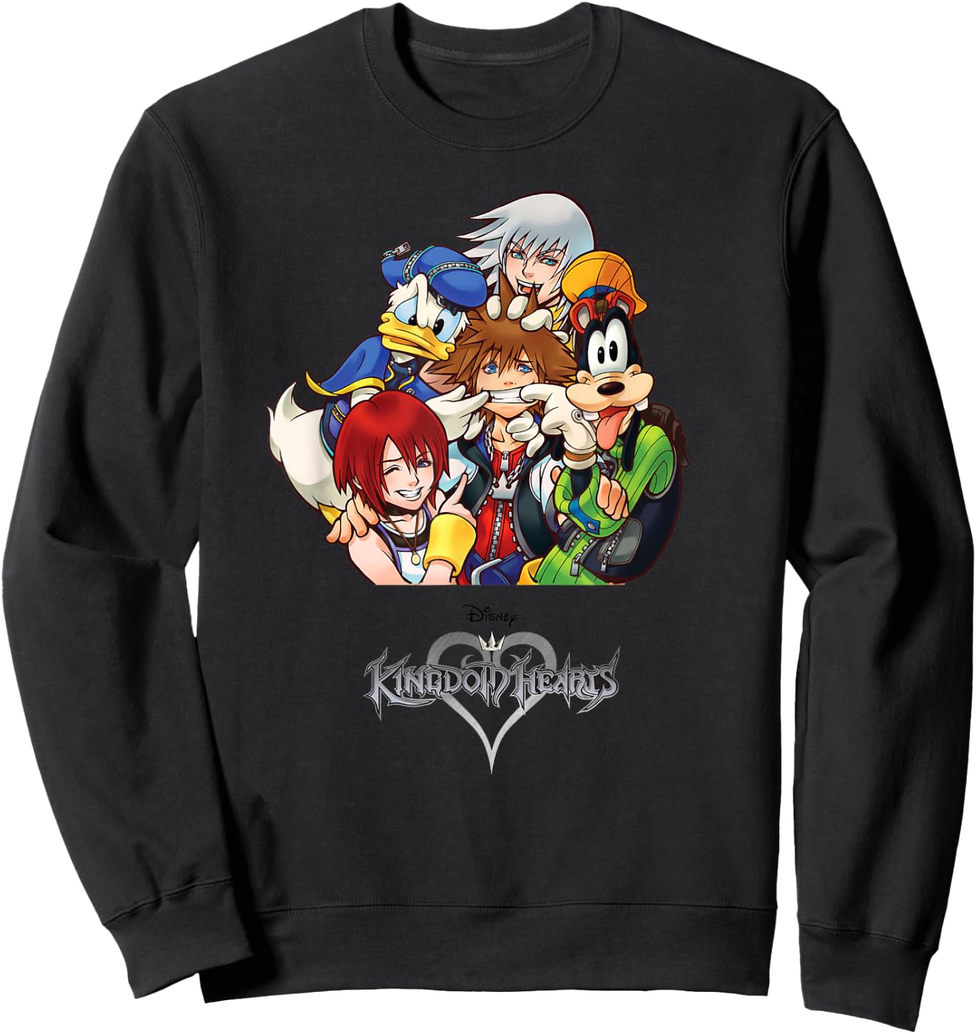 Disney Kingdom Hearts Group Sweatshirt - Sweatshirt | Black
