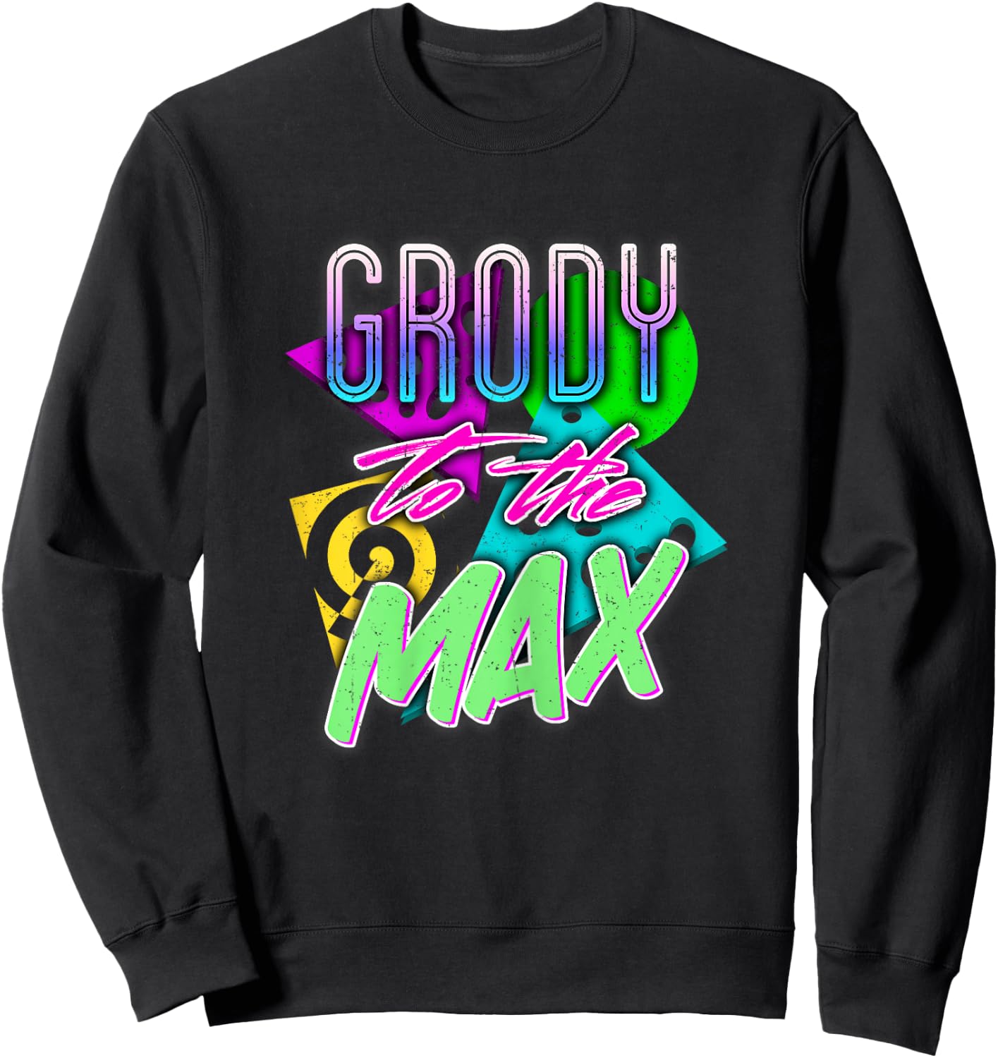 80s Costume Shirt | Valley Girl Saying1980s Vintage Sweatshirt - Sweatshirt | Black