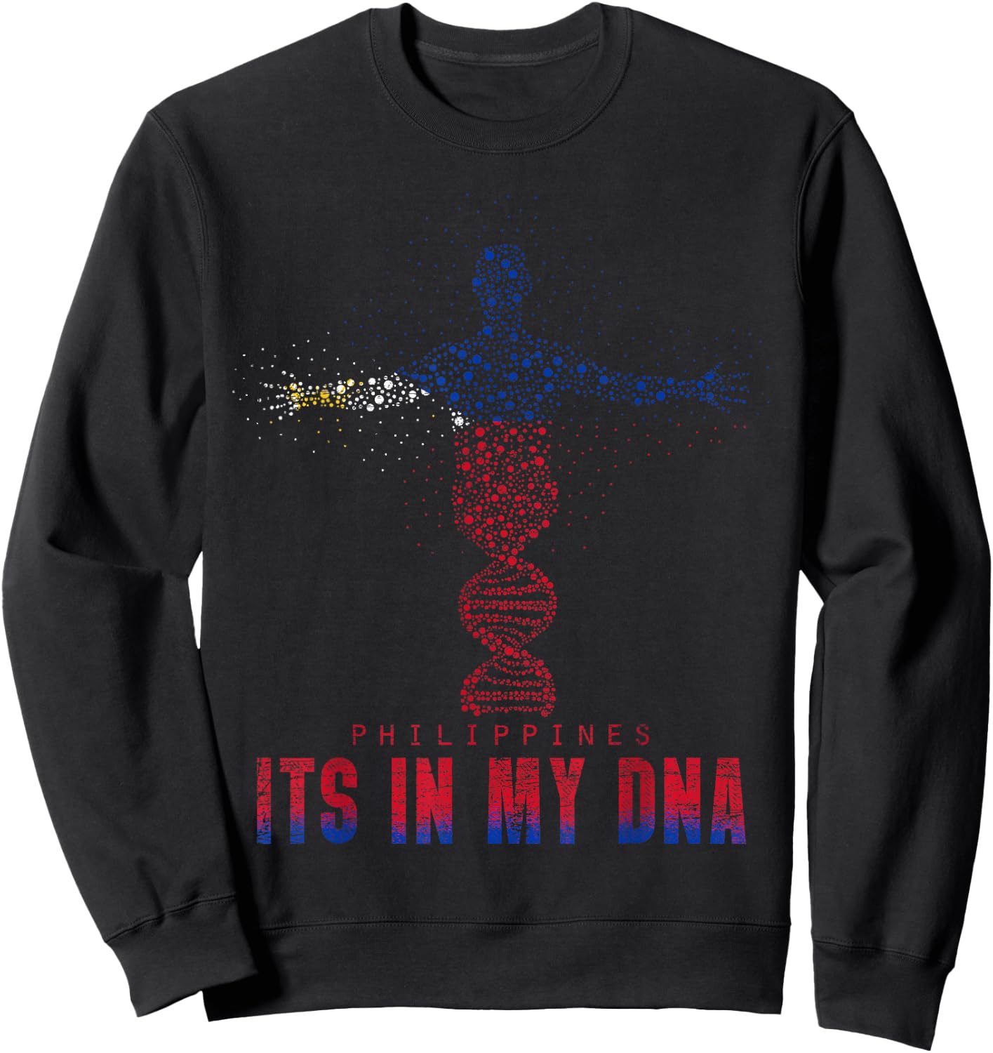 Filipino Its In My DNA Philippines Sweatshirt - Sweatshirt | Black
