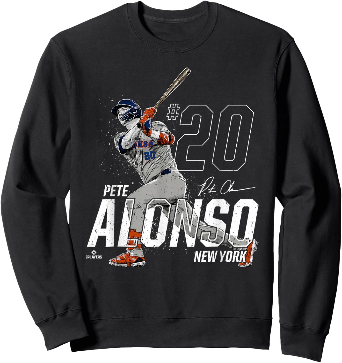Dynamic Pose Pete Alonso New York Baseball MLBPA Sweatshirt - Sweatshirt | Black