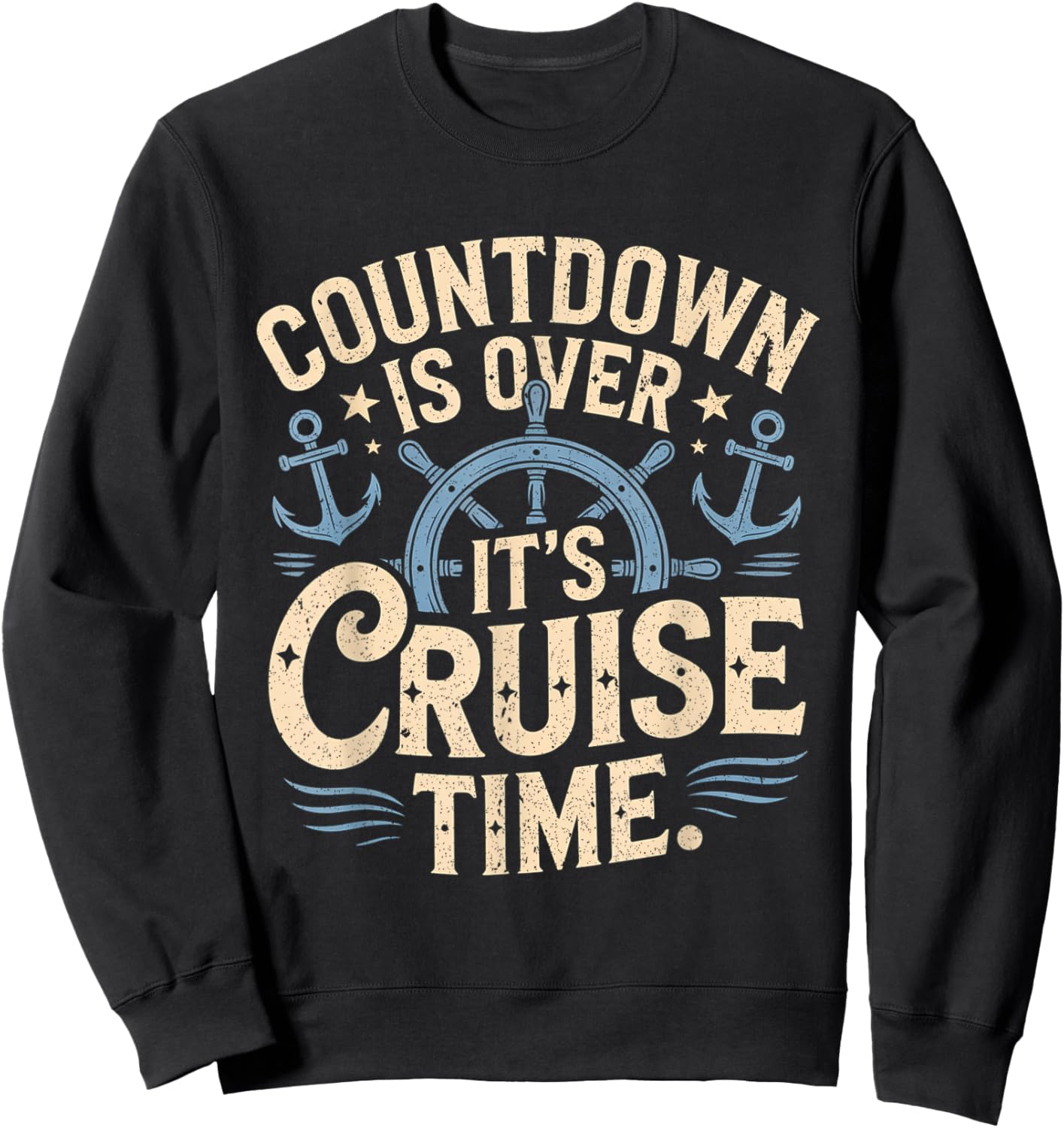 Cruise Time Family Cruise Ship Vacation Trip Family Matching Sweatshirt - Sweatshirt | Black