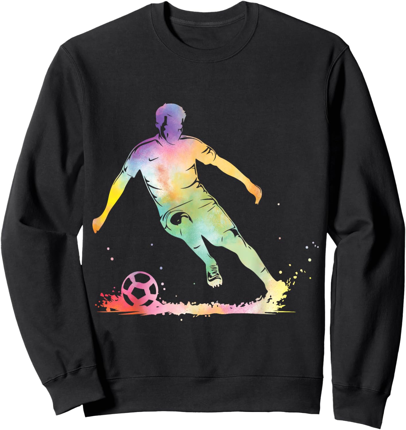 Soccer Player Boys Kids Men Youth Boy Soccer Sweatshirt - Sweatshirt | Black