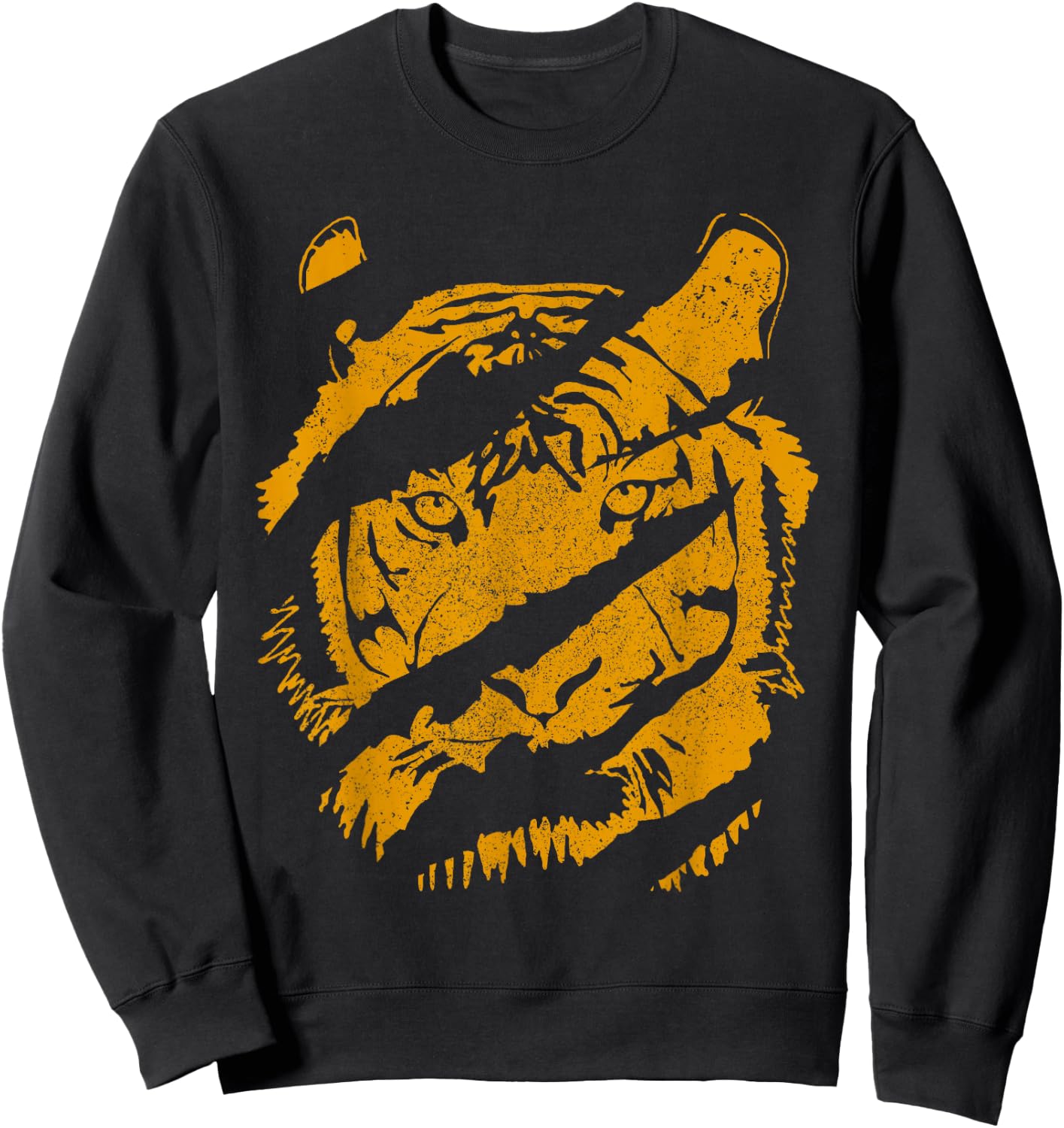 Tiger Wild Cat Claw Chinese Bengal Animals Gift Sweatshirt - Sweatshirt | Black