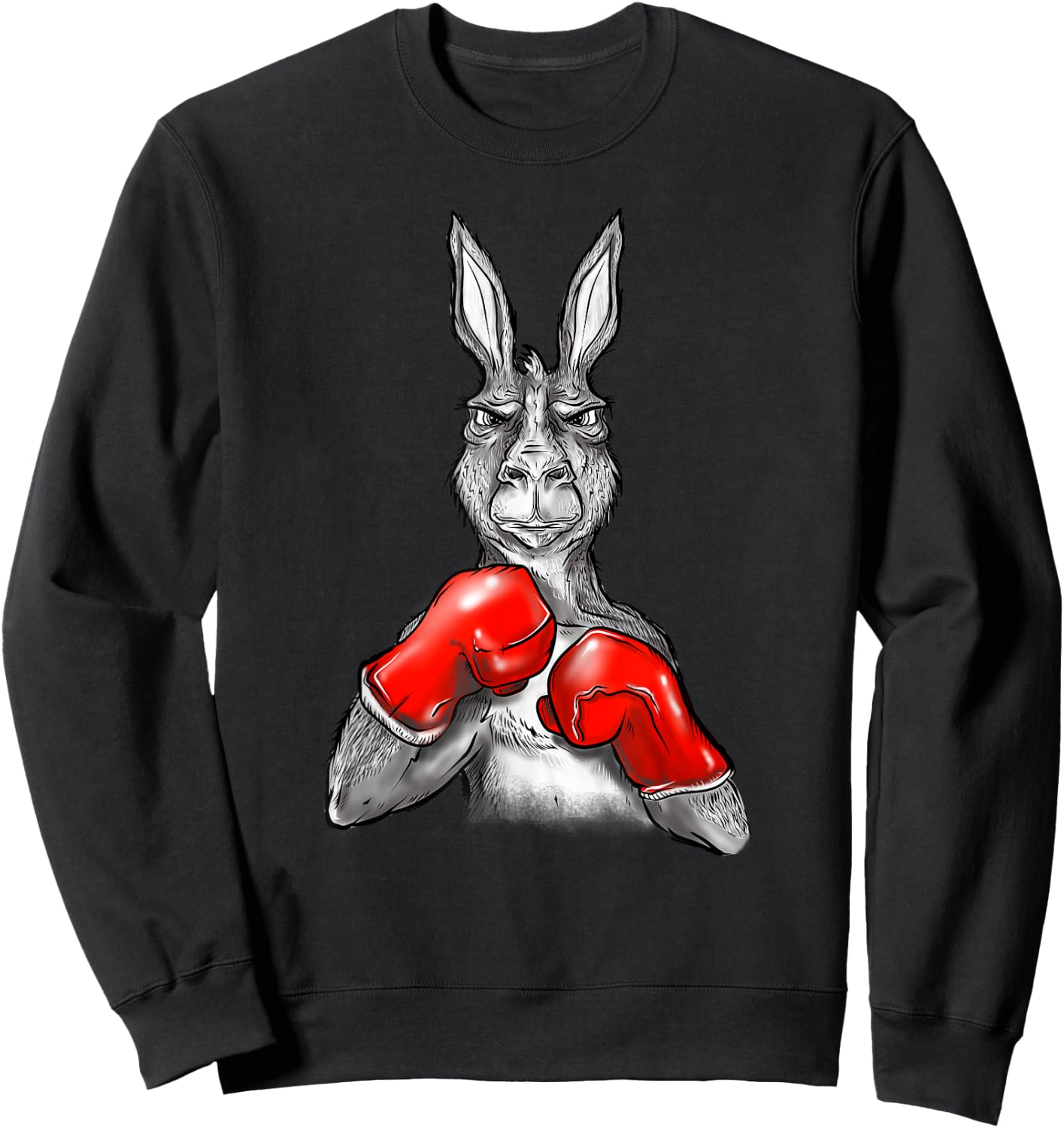 Funny Boxing Roger - Humor Sport Kangaroo Sweatshirt - Sweatshirt | Black
