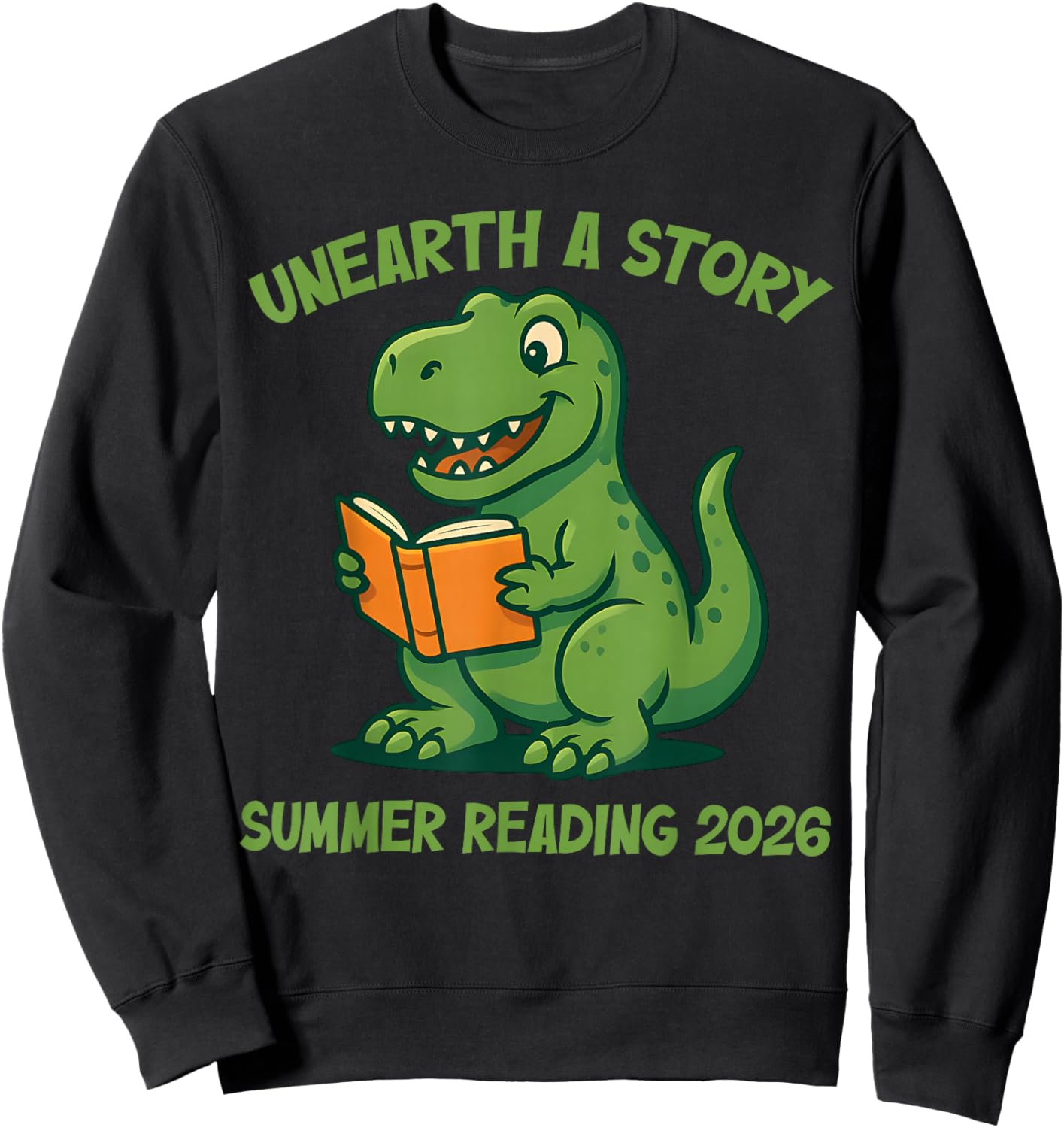 Unearth a Story Summer Reading 2026 Men Women Kids Sweatshirt - Sweatshirt | Black