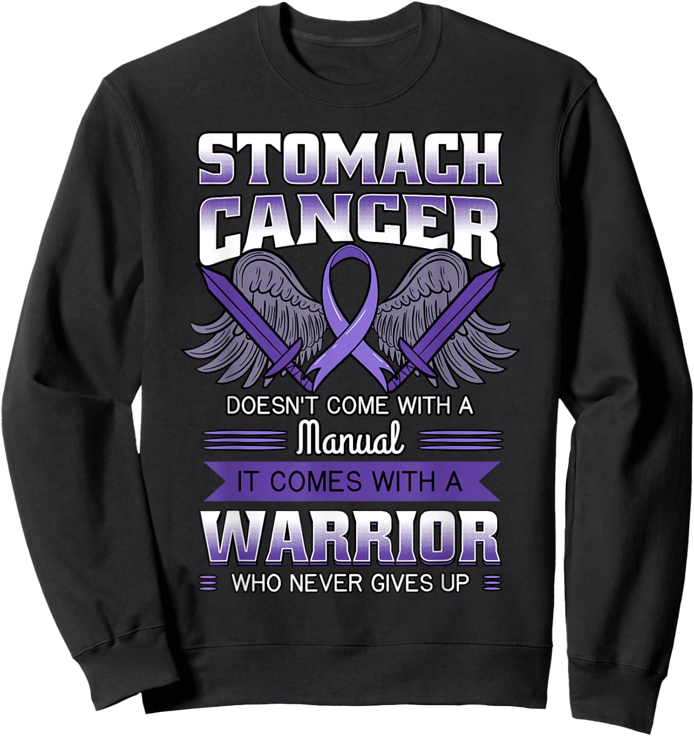 Stomach Cancer Shirt Gastric Disease Gastritis Tumor Gift Sweatshirt - Sweatshirt | Black