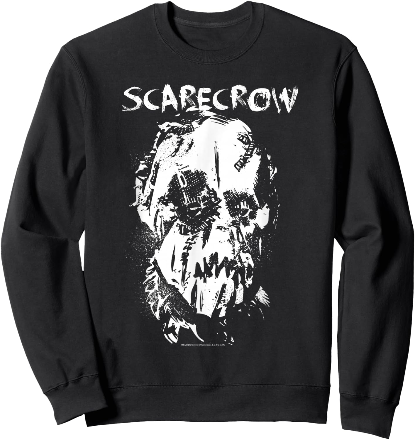 Batman Begins Scarecrow Face Sweatshirt - Sweatshirt | Black