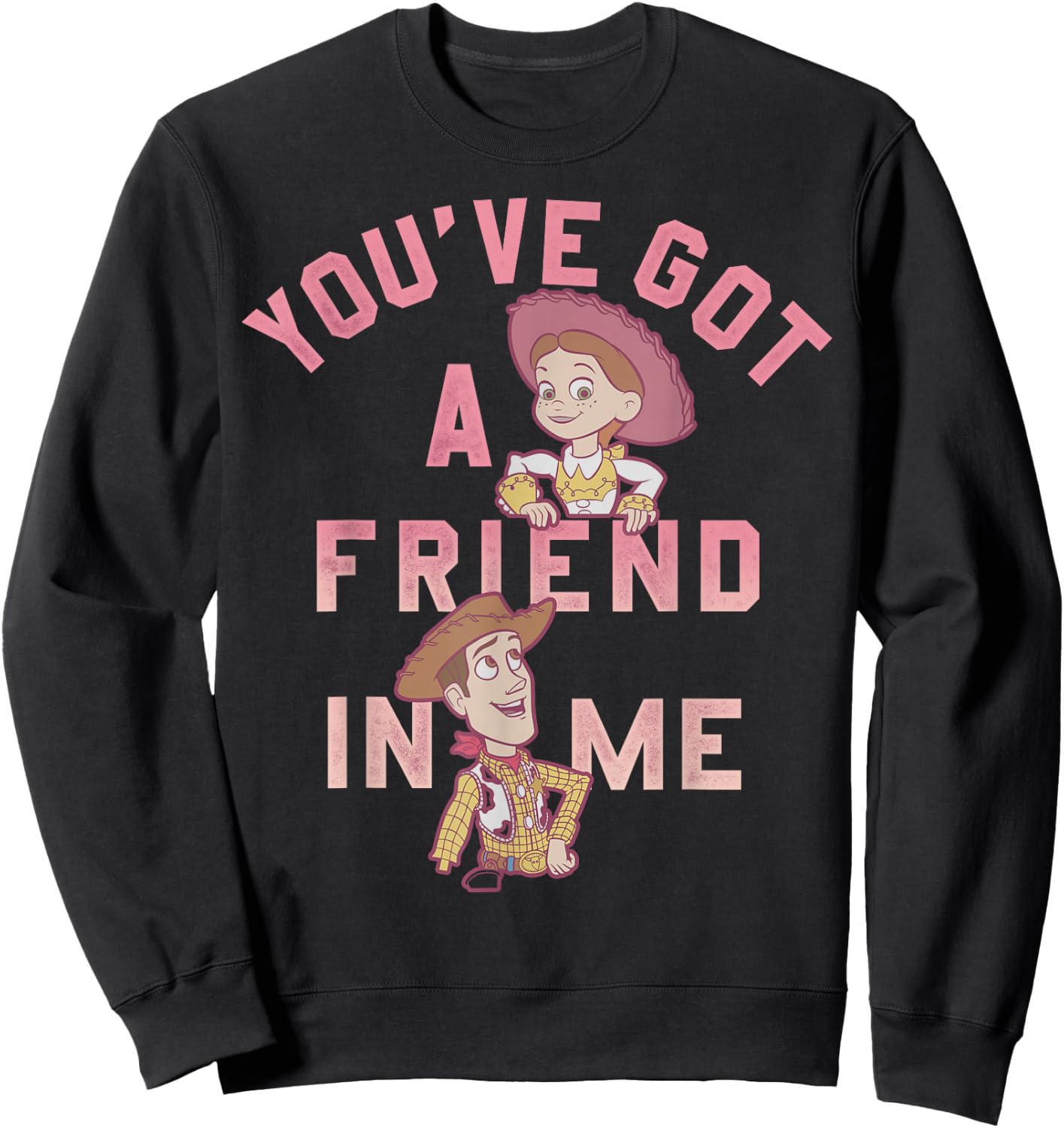 Disney Pixar Toy Story Jessie & Woody You Got A Friend In Me Sweatshirt - Sweatshirt | Black