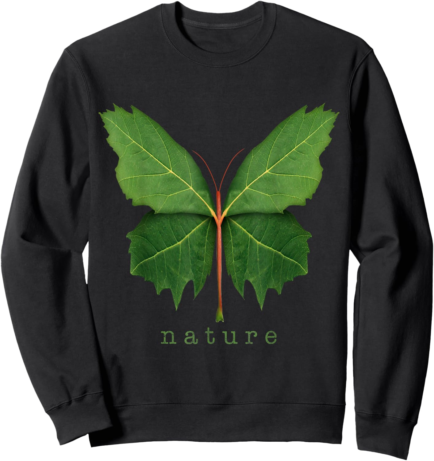 Beautiful Green Nature Sweatshirt - Sweatshirt | Black
