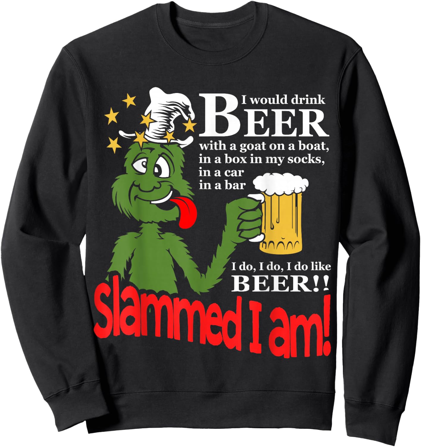 Slammed I Am Sweatshirt - Sweatshirt | Black