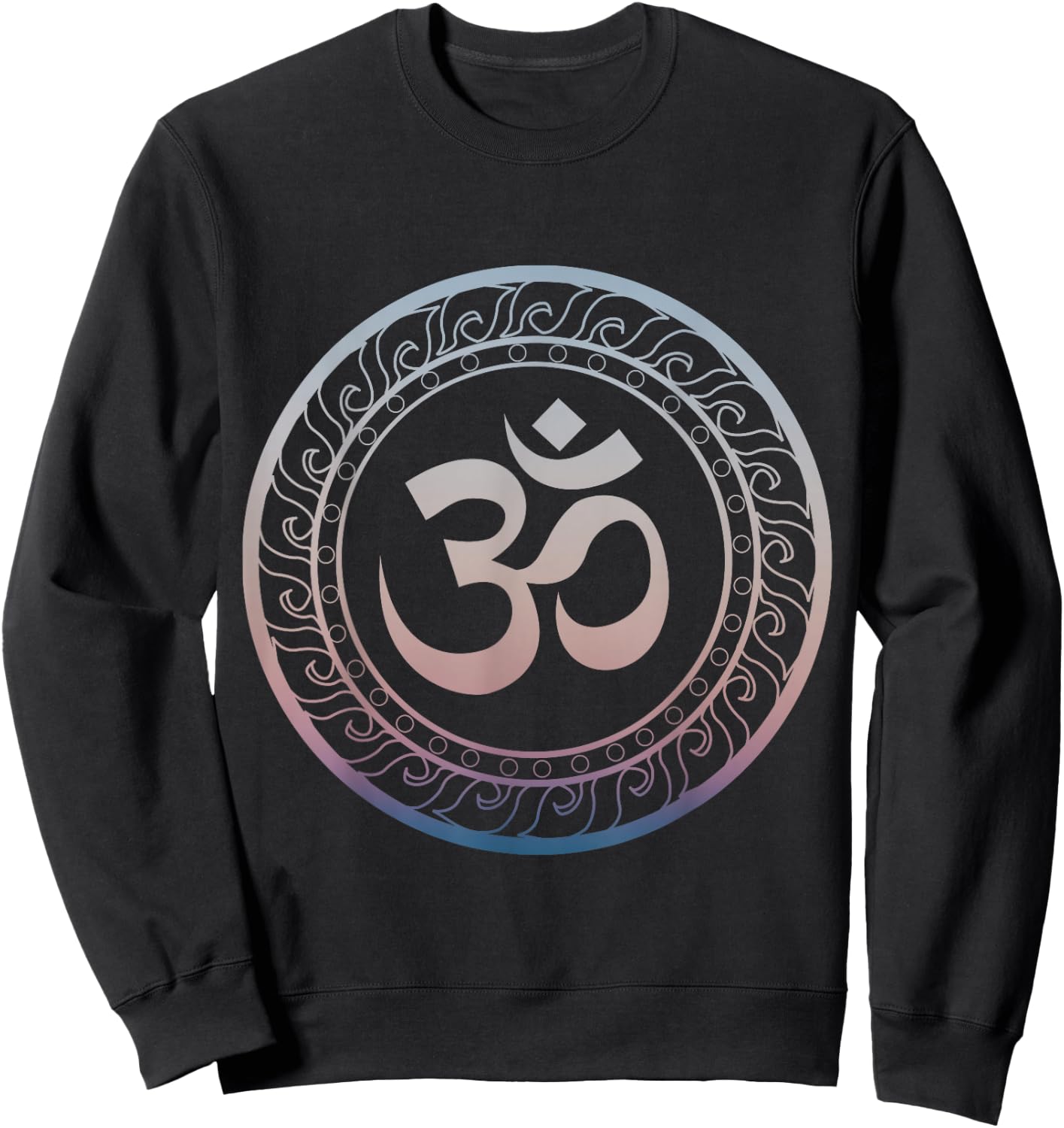 Om Ohm Aum Symbol Spiritual Yoga Sweatshirt - Sweatshirt | Black