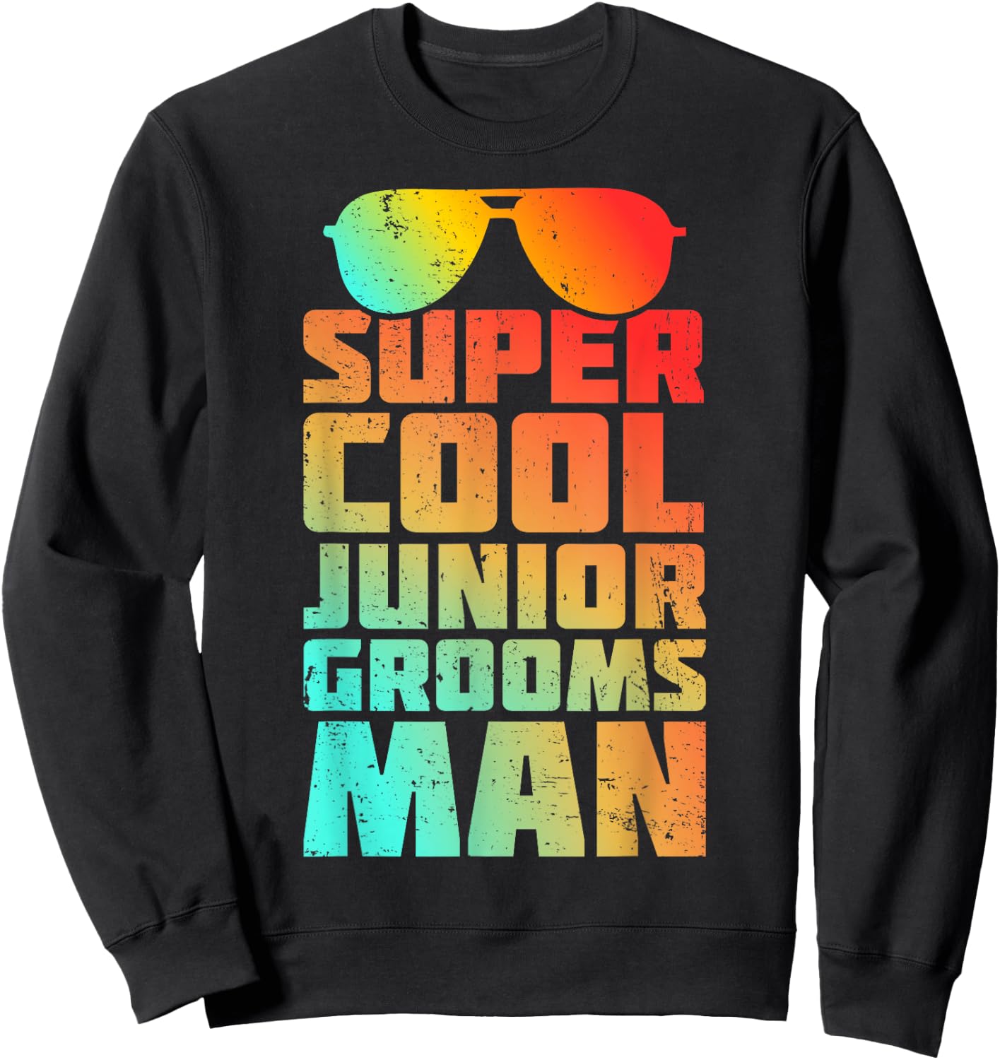 Kids Junior Groomsman Wedding Marriage Party Jr Boys Gifts Sweatshirt - Sweatshirt | Black