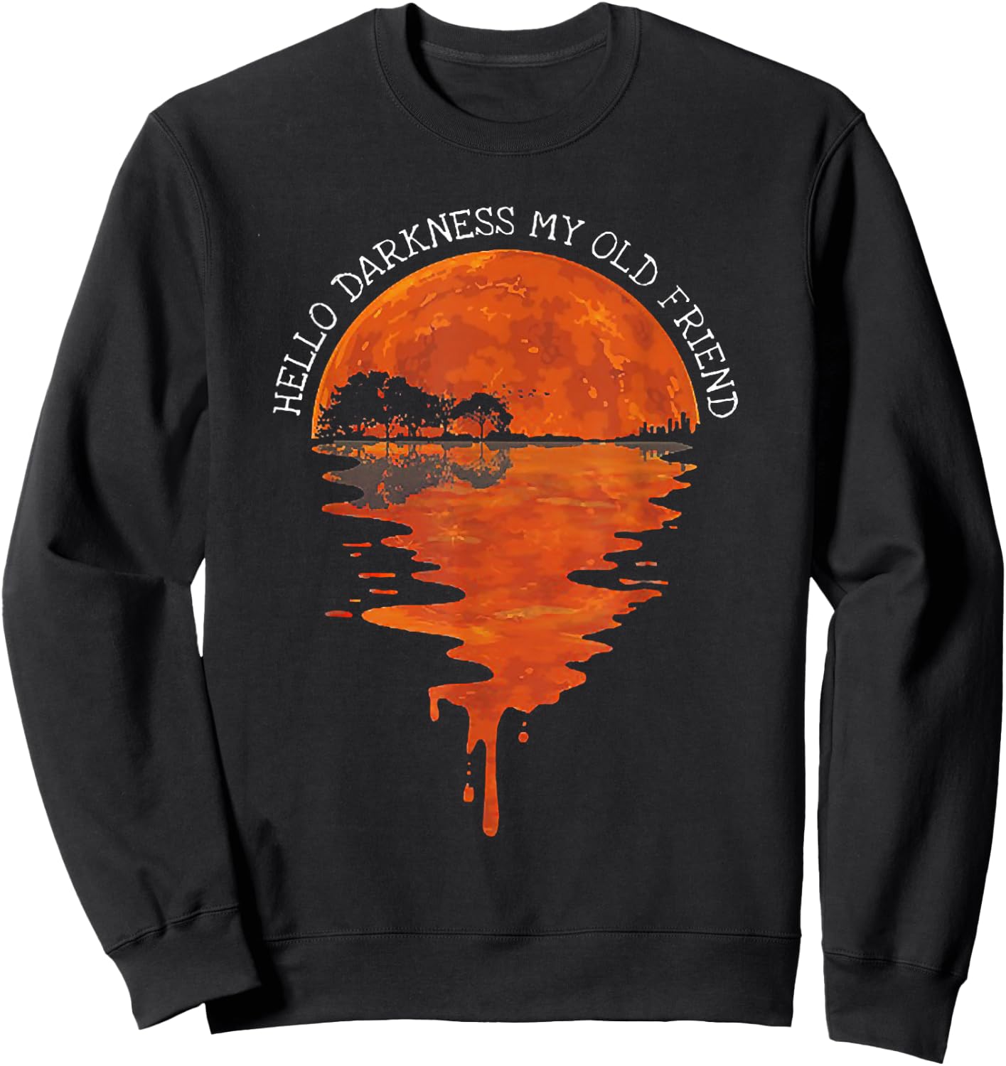 Hello Darkness My Old Friend Hippie Sweatshirt - Sweatshirt | Black