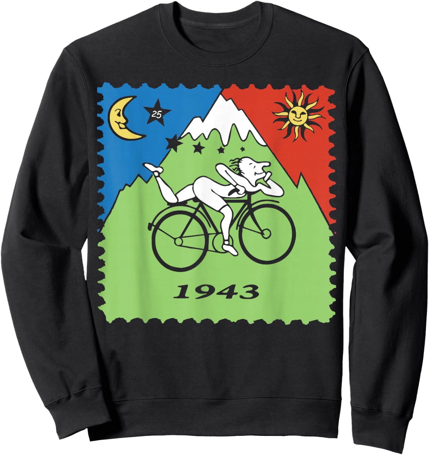 Bicycle Day 1943 LSD Acid Hofmann Trip Sweatshirt - Sweatshirt | Black