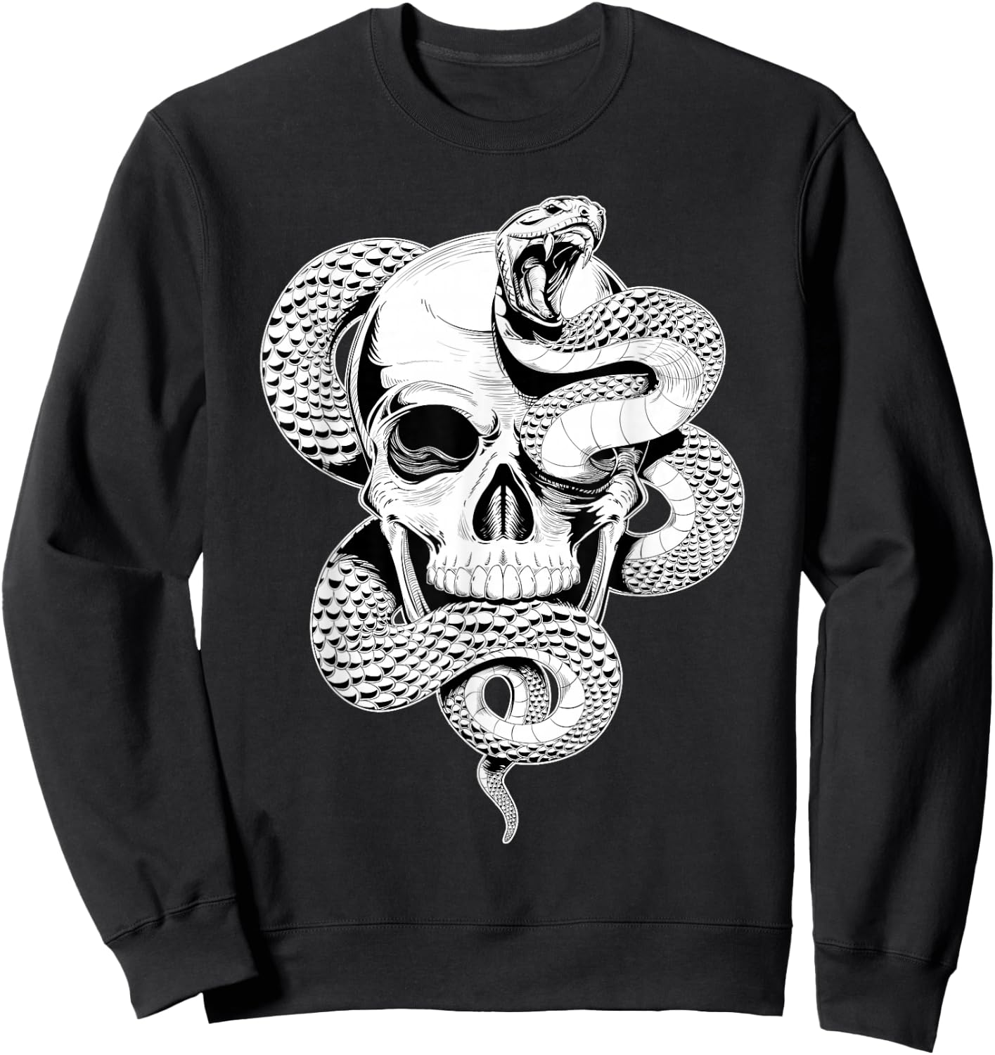Skull and Snake Sweatshirt - Sweatshirt | Black