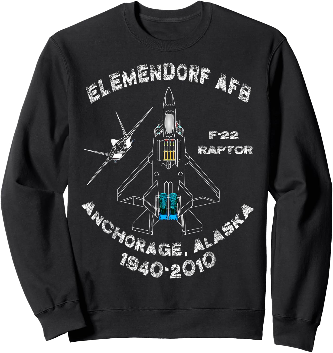 Elmendorf AFB Sweatshirt - Sweatshirt | Black