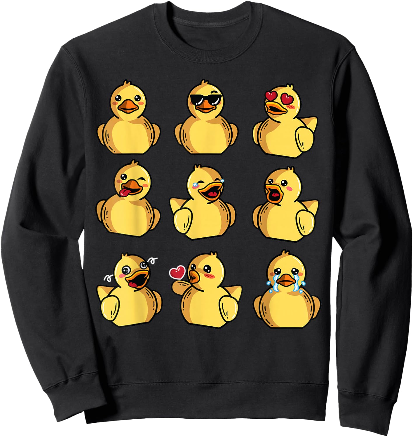 Rubber Ducky Shirt | Cool Duck Bath Toy Sweatshirt - Sweatshirt | Black