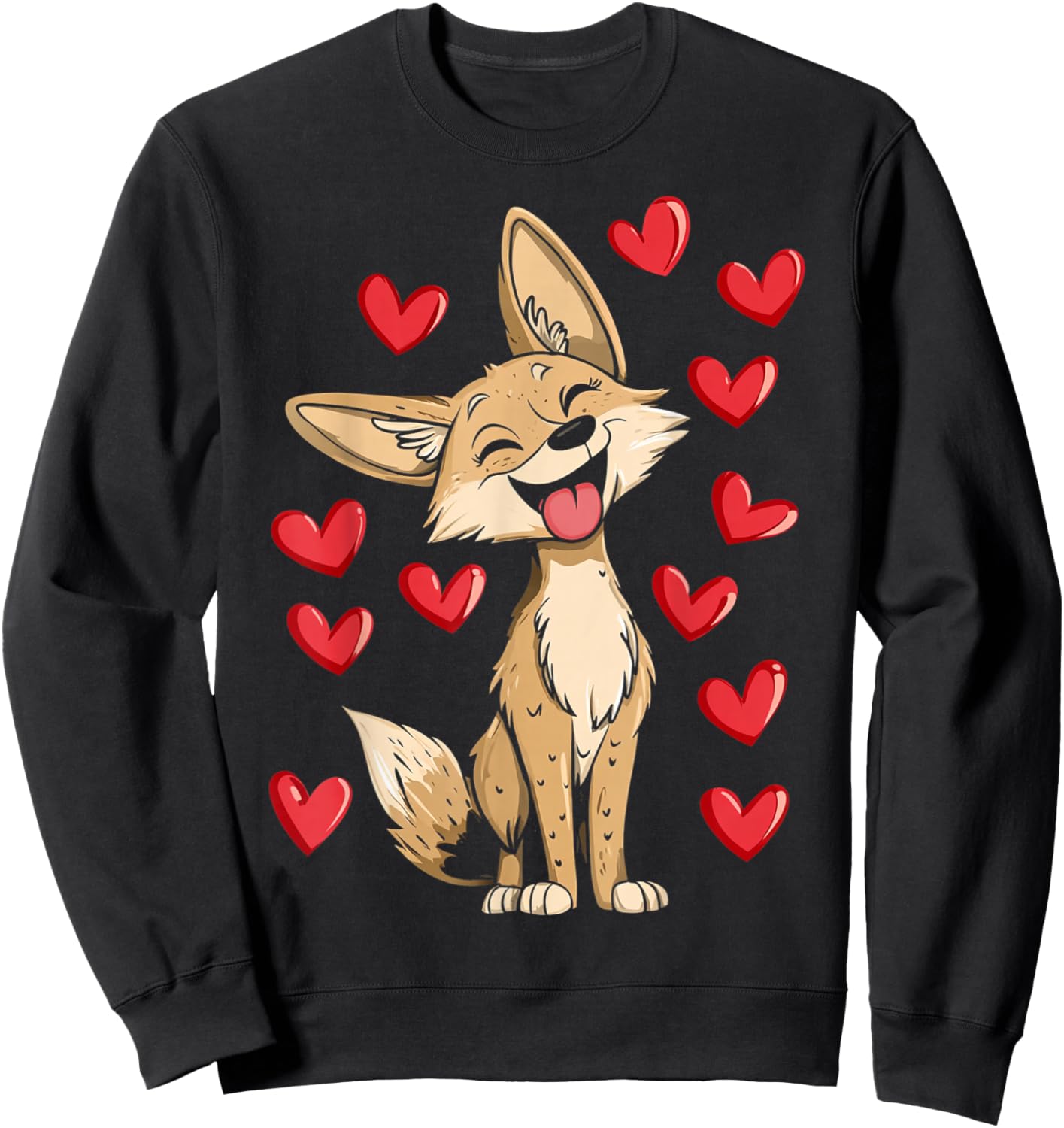 Cute Coyote Kids Sweatshirt - Sweatshirt | Black
