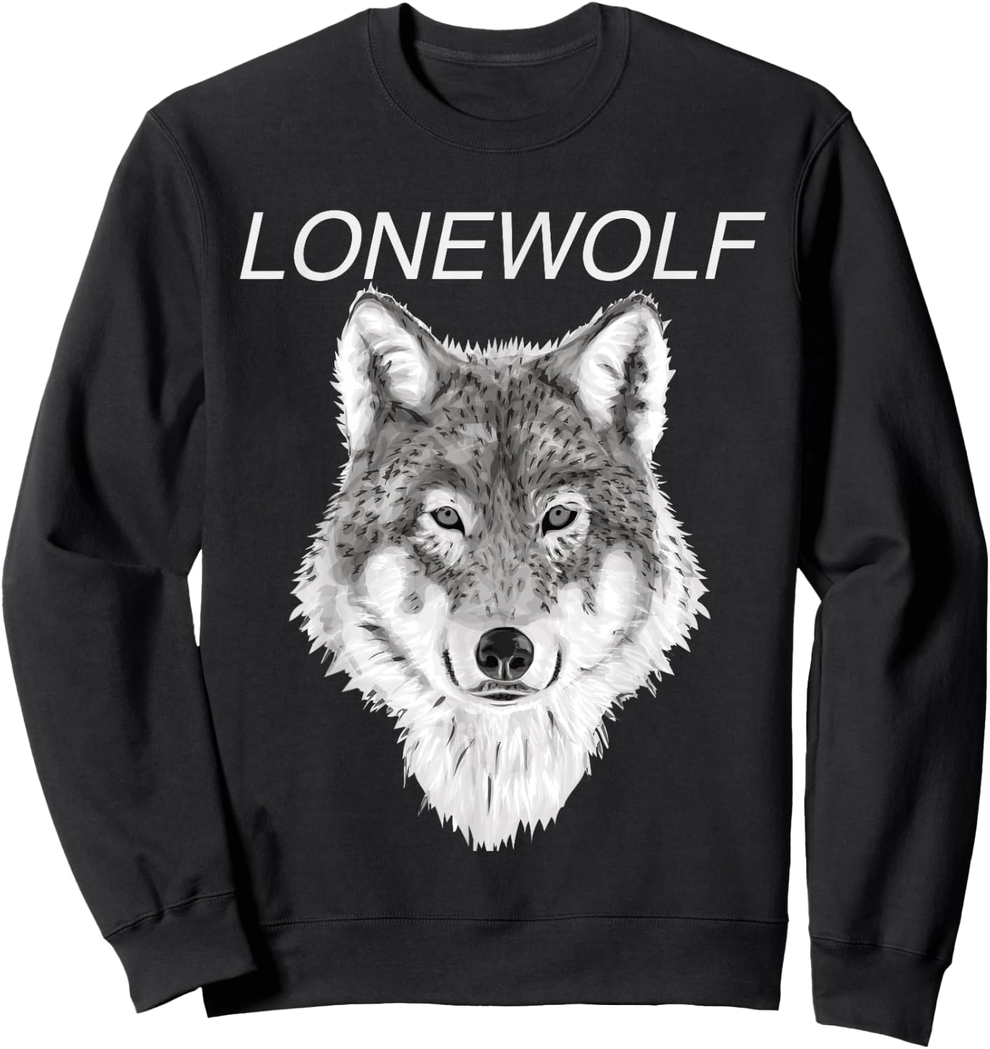 Lone Wolf T Shirt Sweatshirt - Sweatshirt | Black