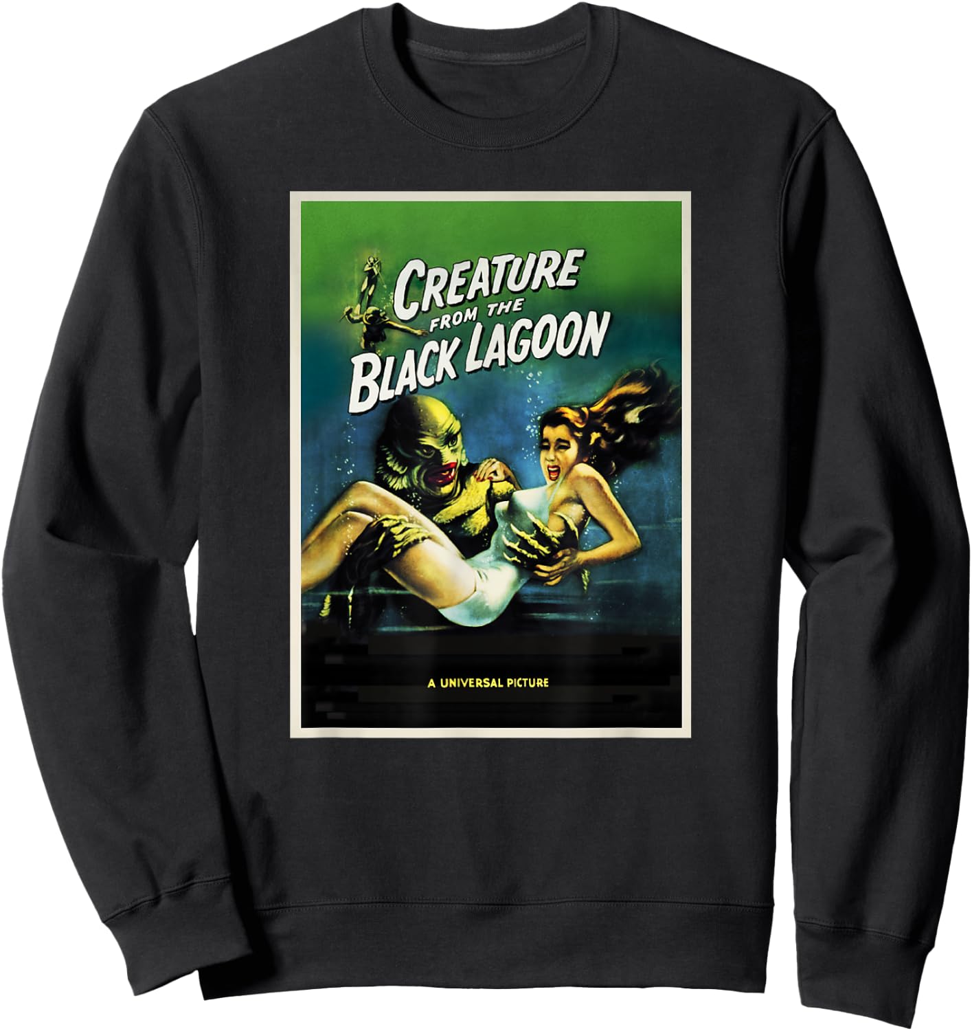 Creature from the Black Lagoon Original Poster Art Sweatshirt - Sweatshirt | Black