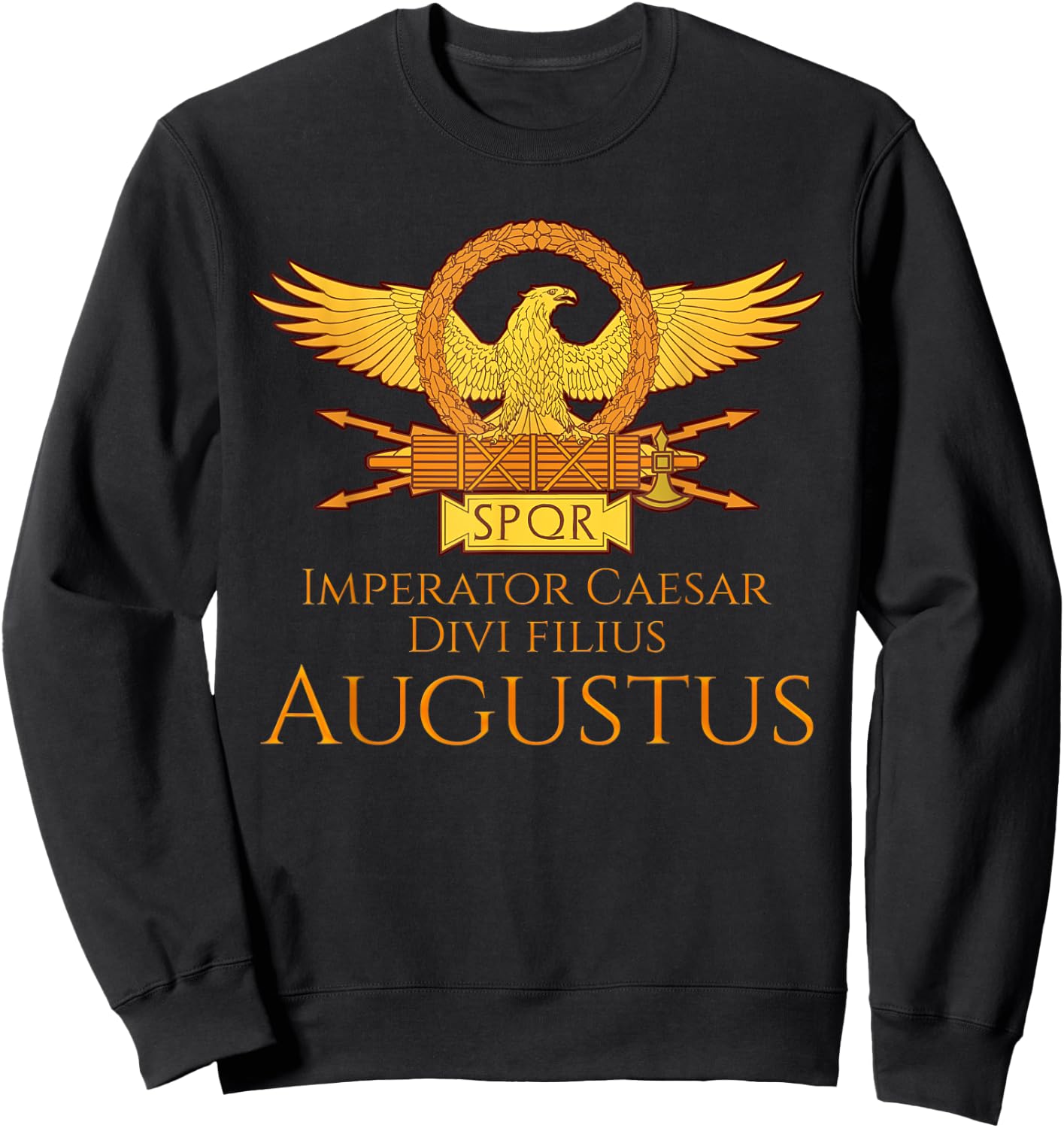 Roman Emperor Shirt - Caesar Augustus - Ancient Rome Gift Sweatshirt - Sweatshirt | Black