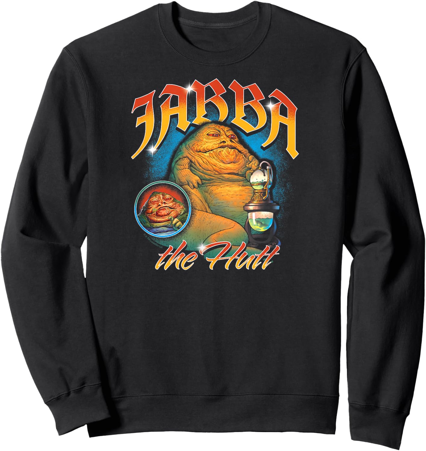 Star Wars - Jabba The Hutt Bootleg Sweatshirt - Sweatshirt | Black