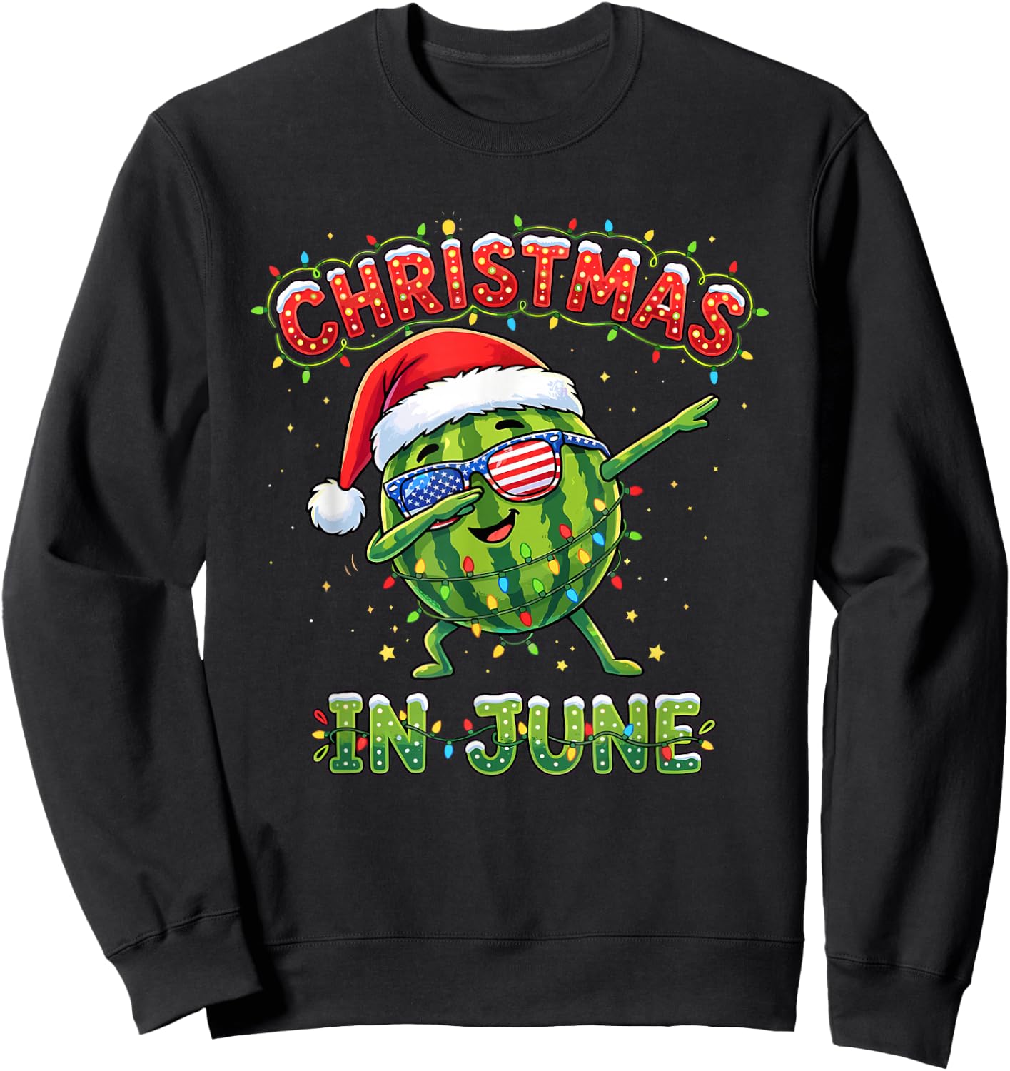 Christmas in June Summer Men Women Boys and Girls Sweatshirt - Sweatshirt | Black