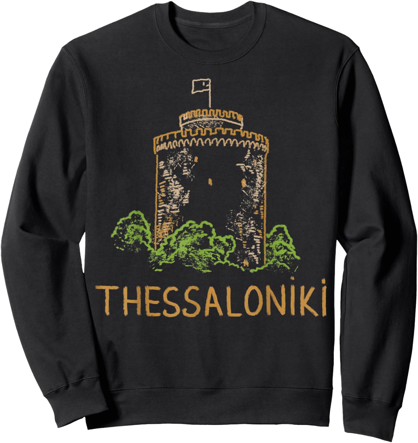 Thessaloniki city Shirt T Shirt Sweatshirt - Sweatshirt | Black