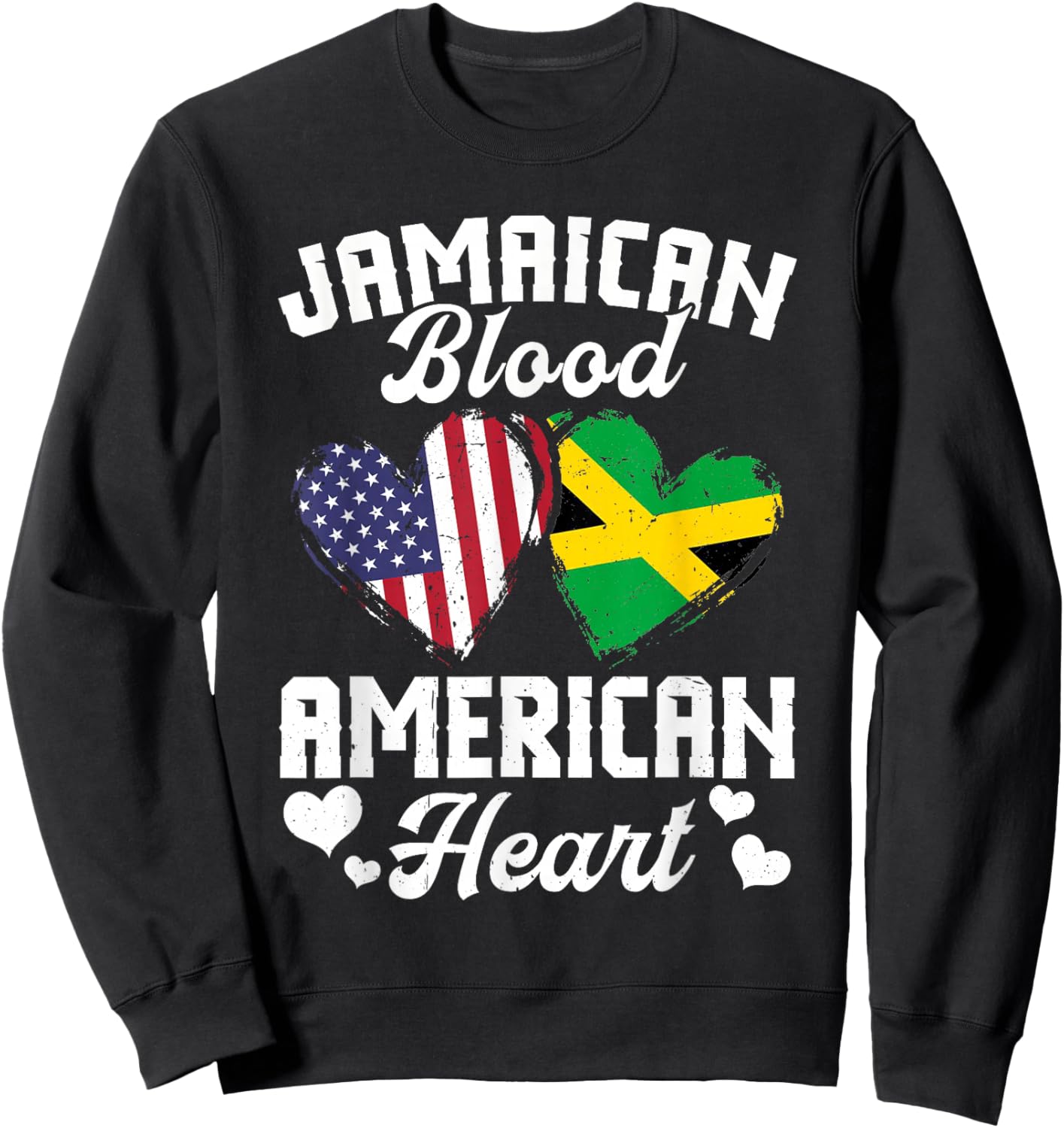 Jamaican Flag Uniform American Outfit US Flags Jamaica Sweatshirt - Sweatshirt | Black