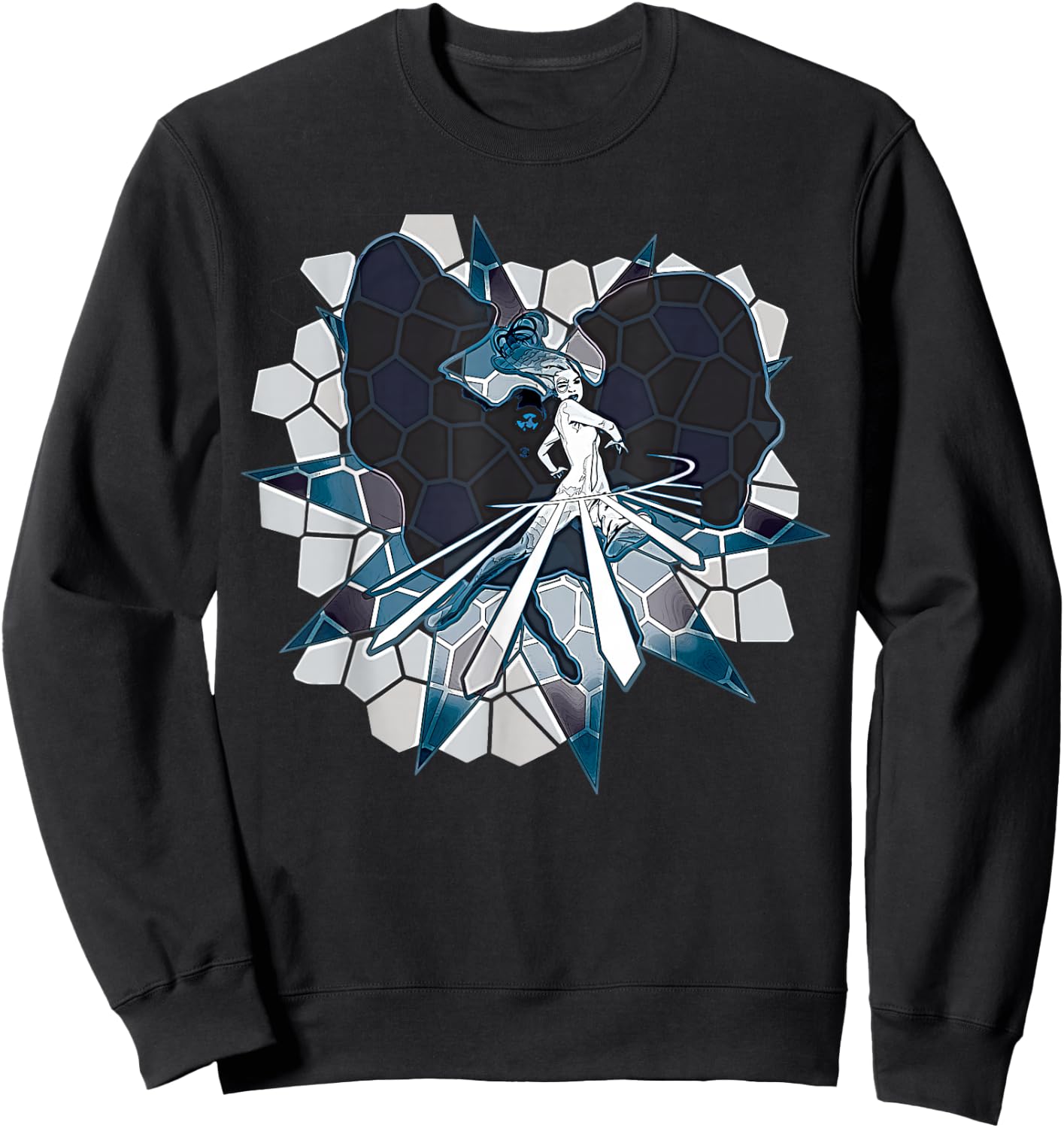 Marvel Cloak and Dagger Light Daggers Stained Glass Sweatshirt - Sweatshirt | Black