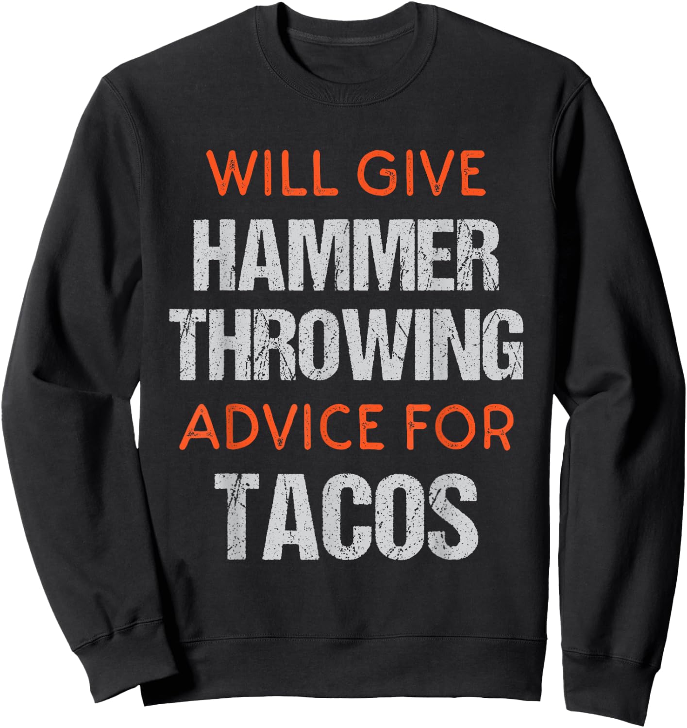 Track Funny Field Event Hammer Throwing Throwers Sweatshirt - Sweatshirt | Black