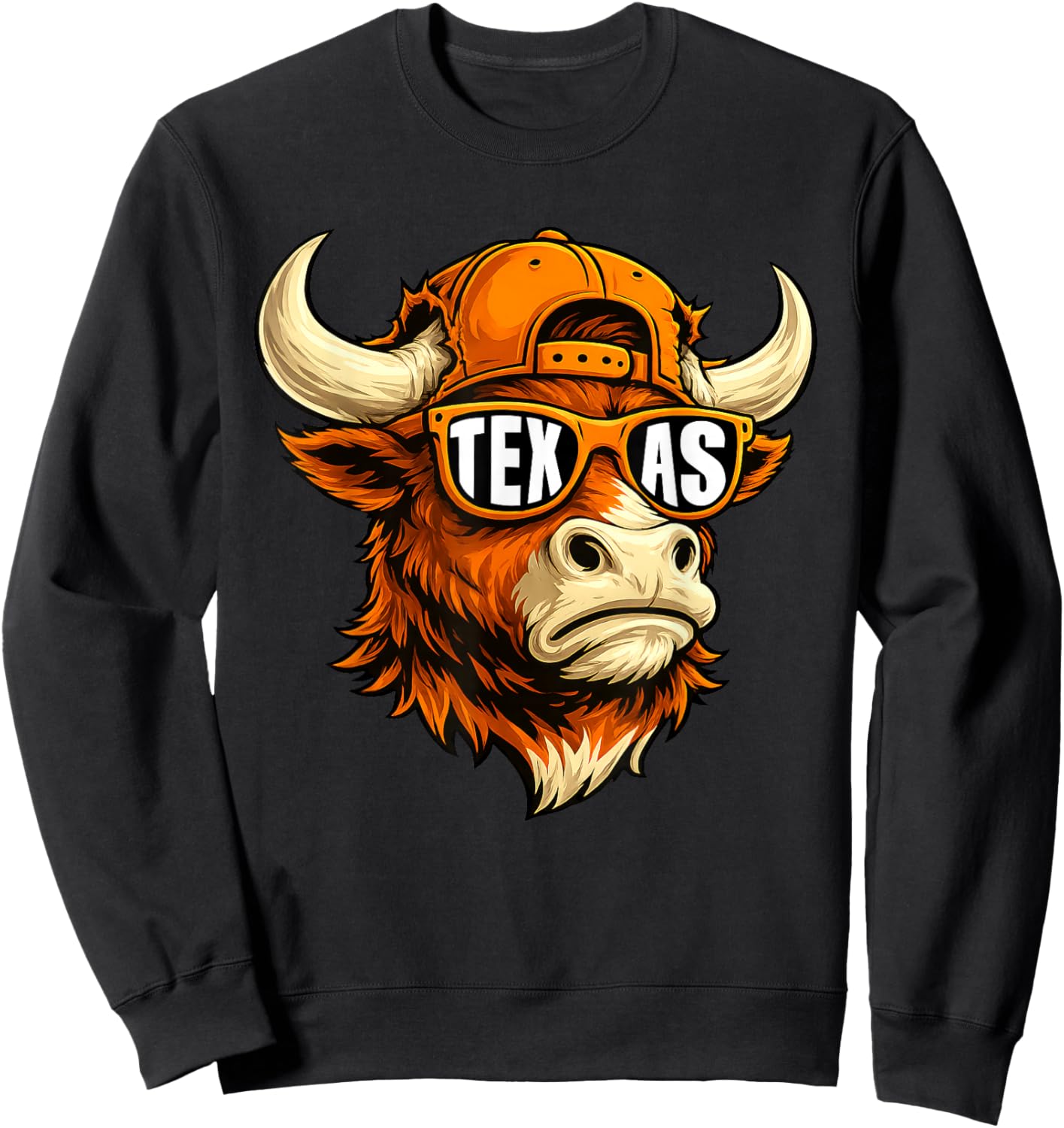 Vintage Texas TX Athletic Style 80s 90s Sweatshirt - Sweatshirt | Black