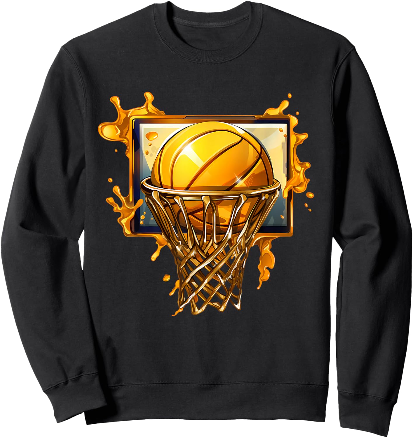 BsketballCo. Basketball , Black, Small Sweatshirt - Sweatshirt | Black