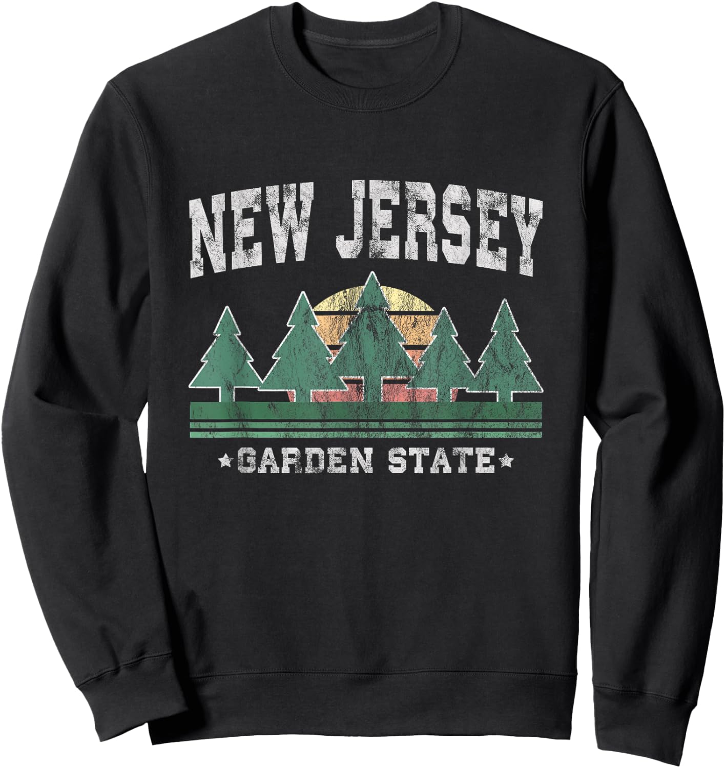 New Jersey Retro Vintage Gift , Women & Kids Sweatshirt - Sweatshirt | Black