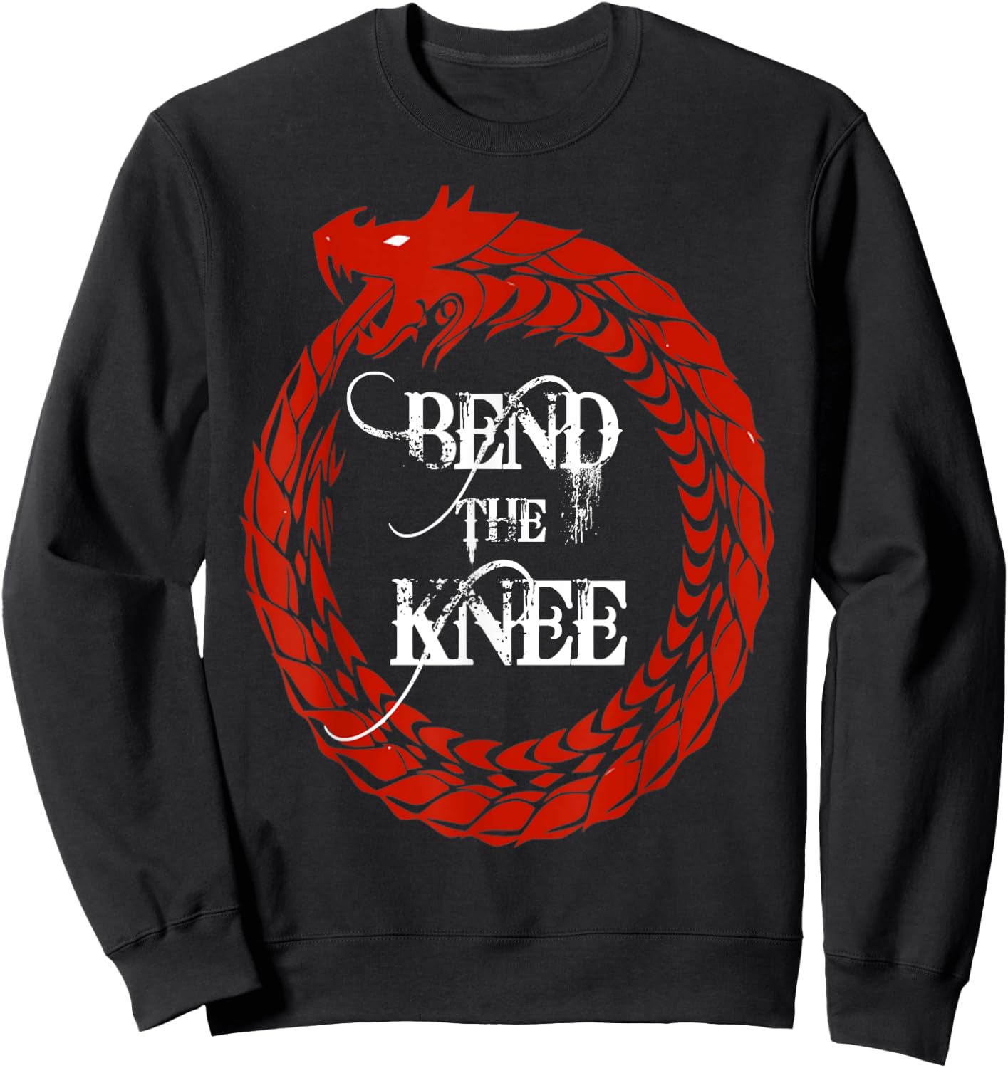 Bend the Knee Dragon Sweatshirt - Sweatshirt | Black